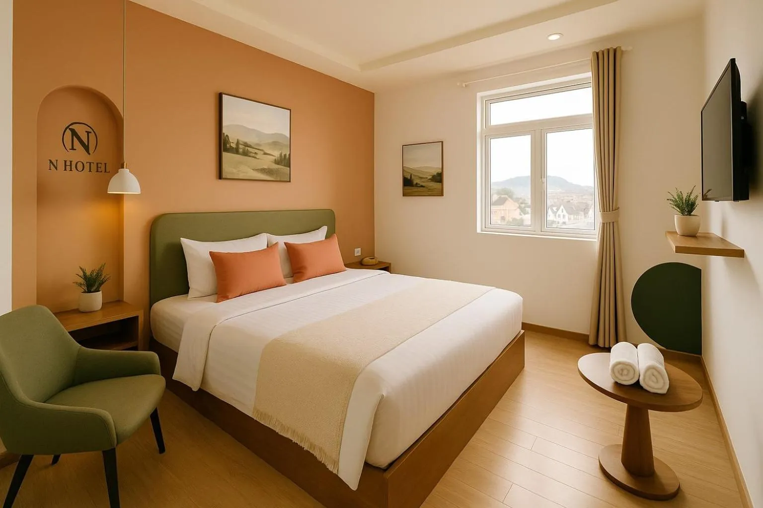 Bed in Hera Boutique Hotel