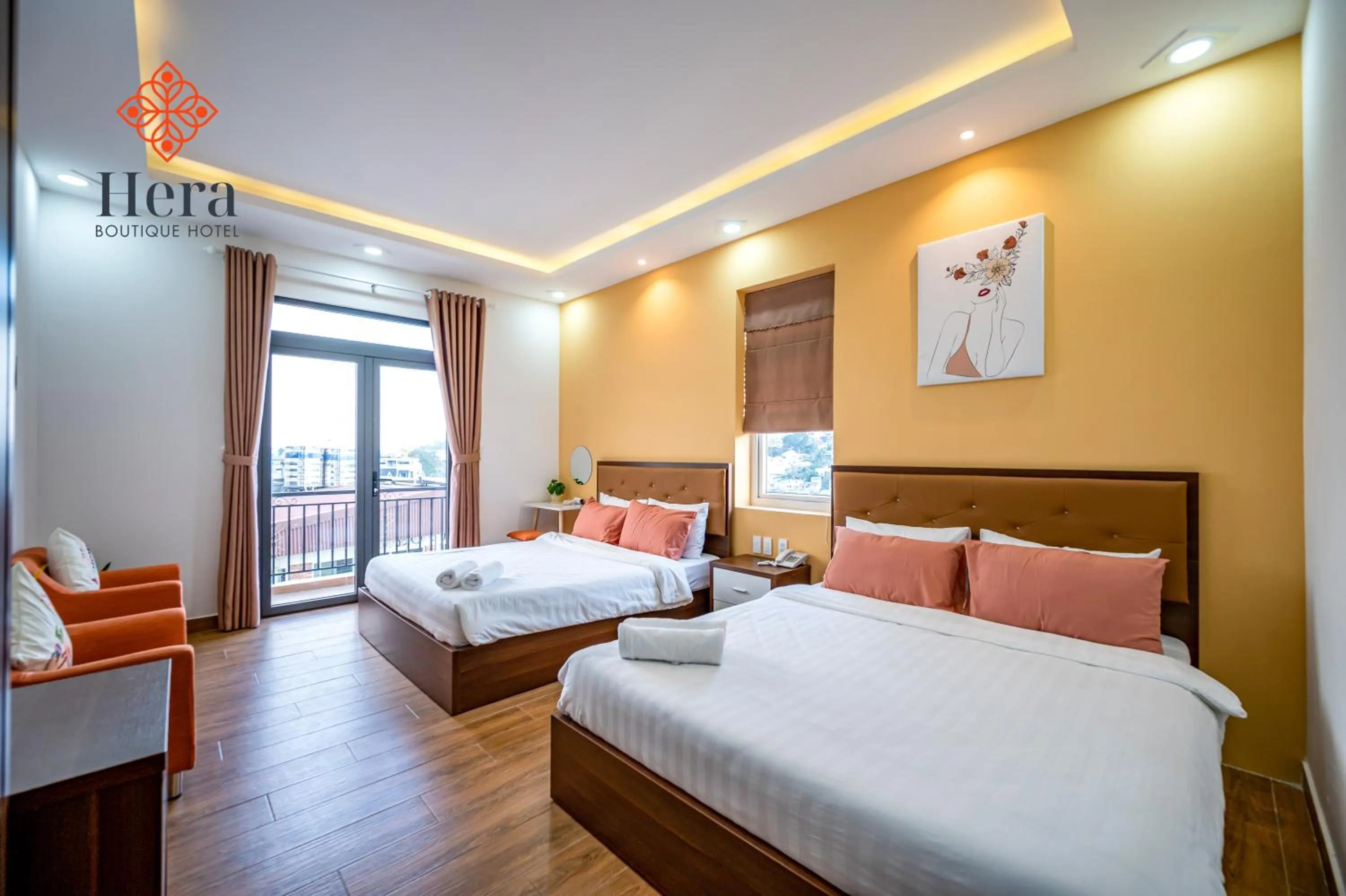 View (from property/room), Bed in Hera Boutique Hotel