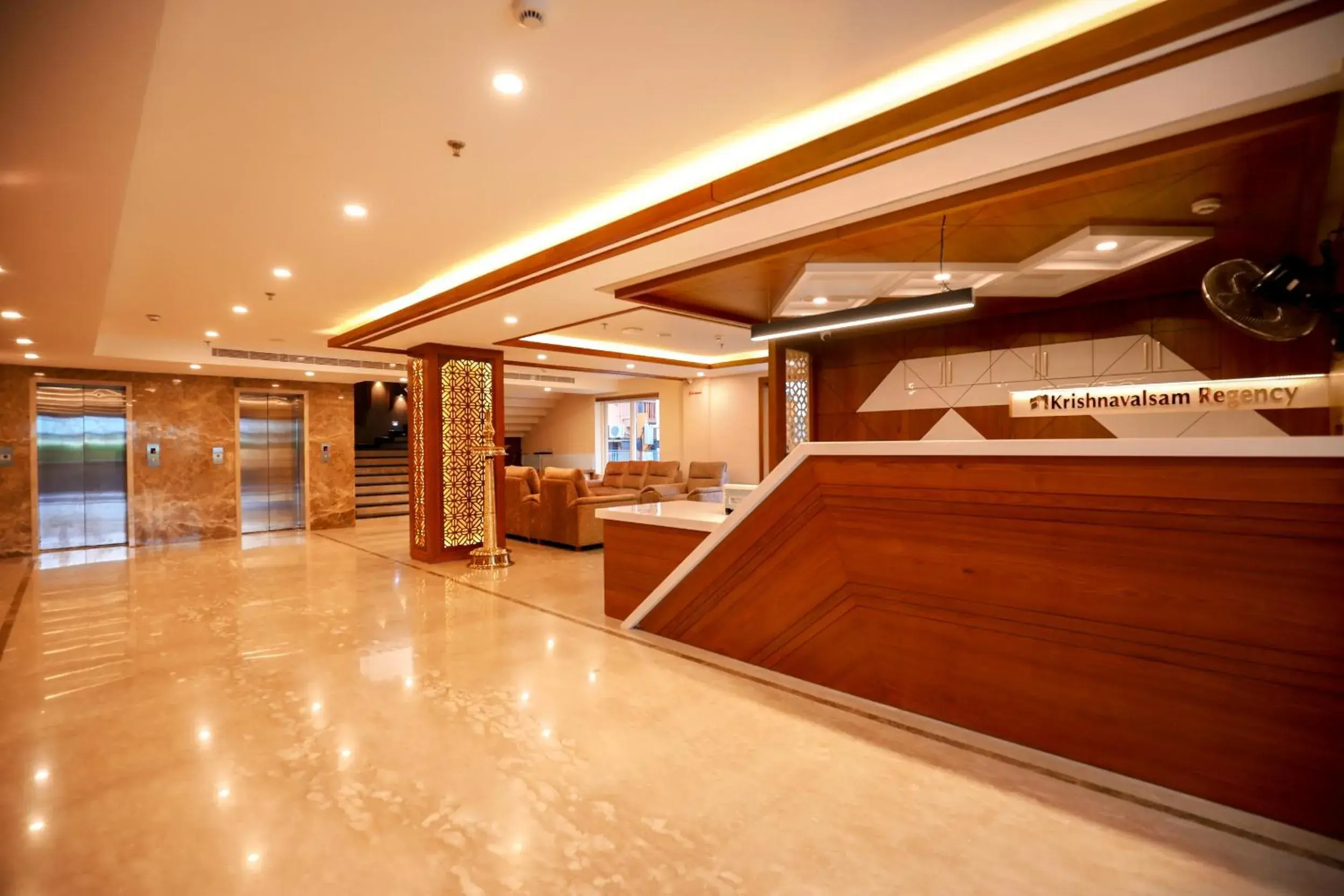 Lobby or reception in Krishnavalsam Regency Lobby or reception in Krishnavalsam Regency
