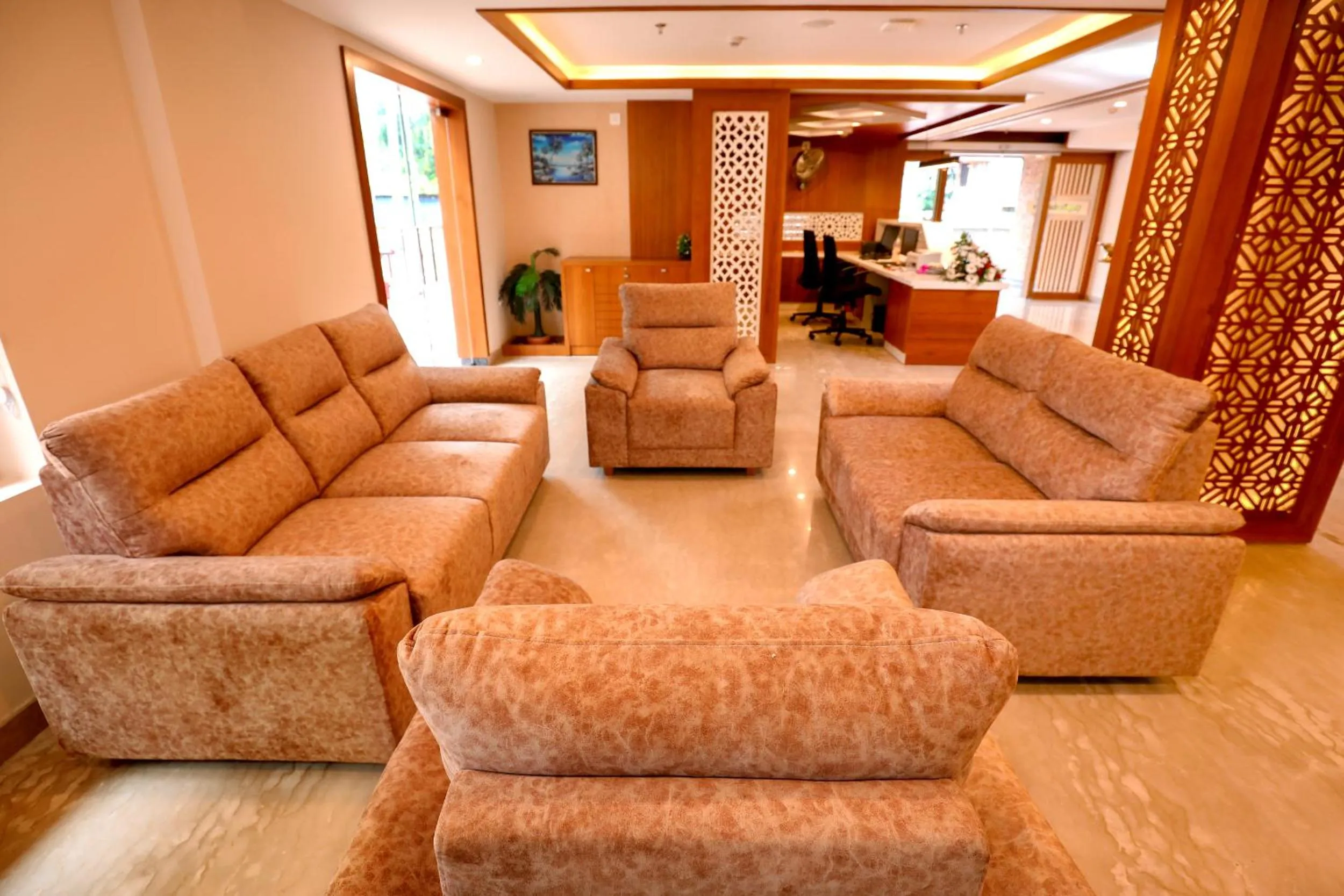 Lobby or reception in Krishnavalsam Regency