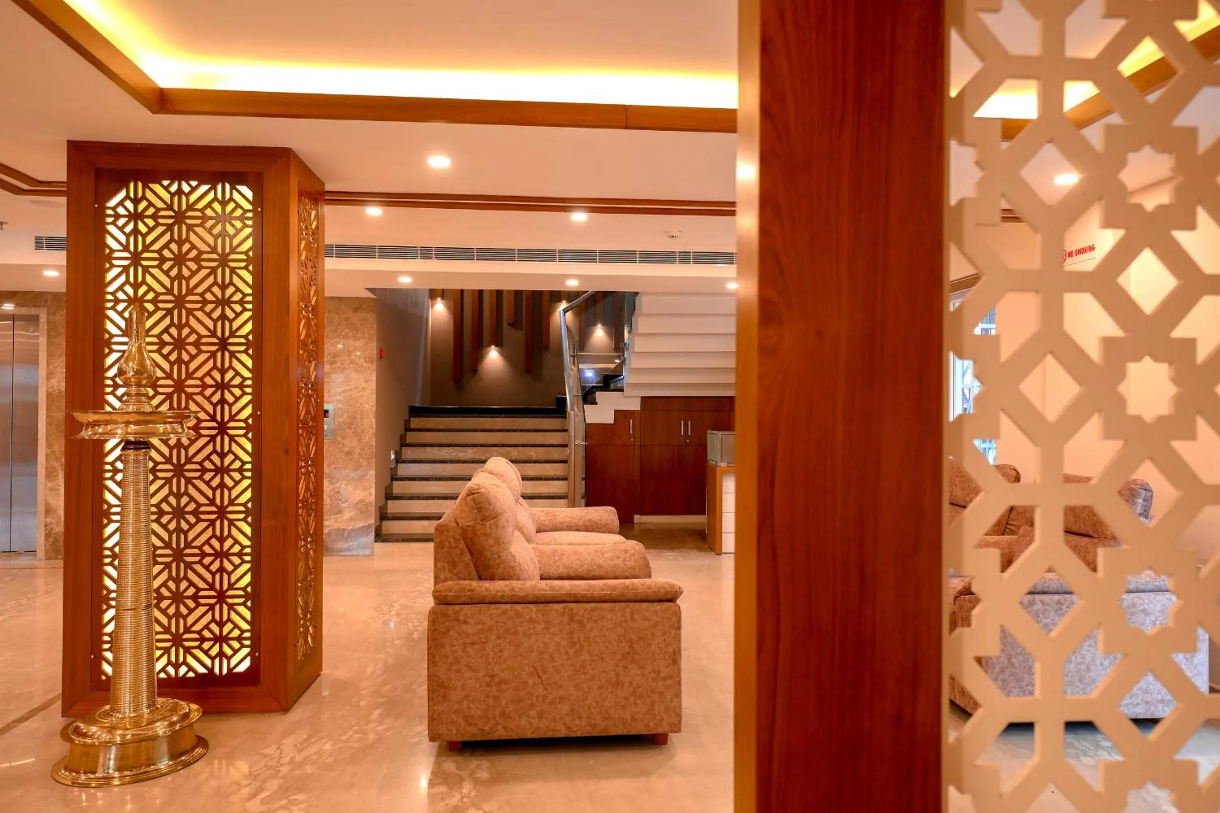 Lobby or reception in Krishnavalsam Regency