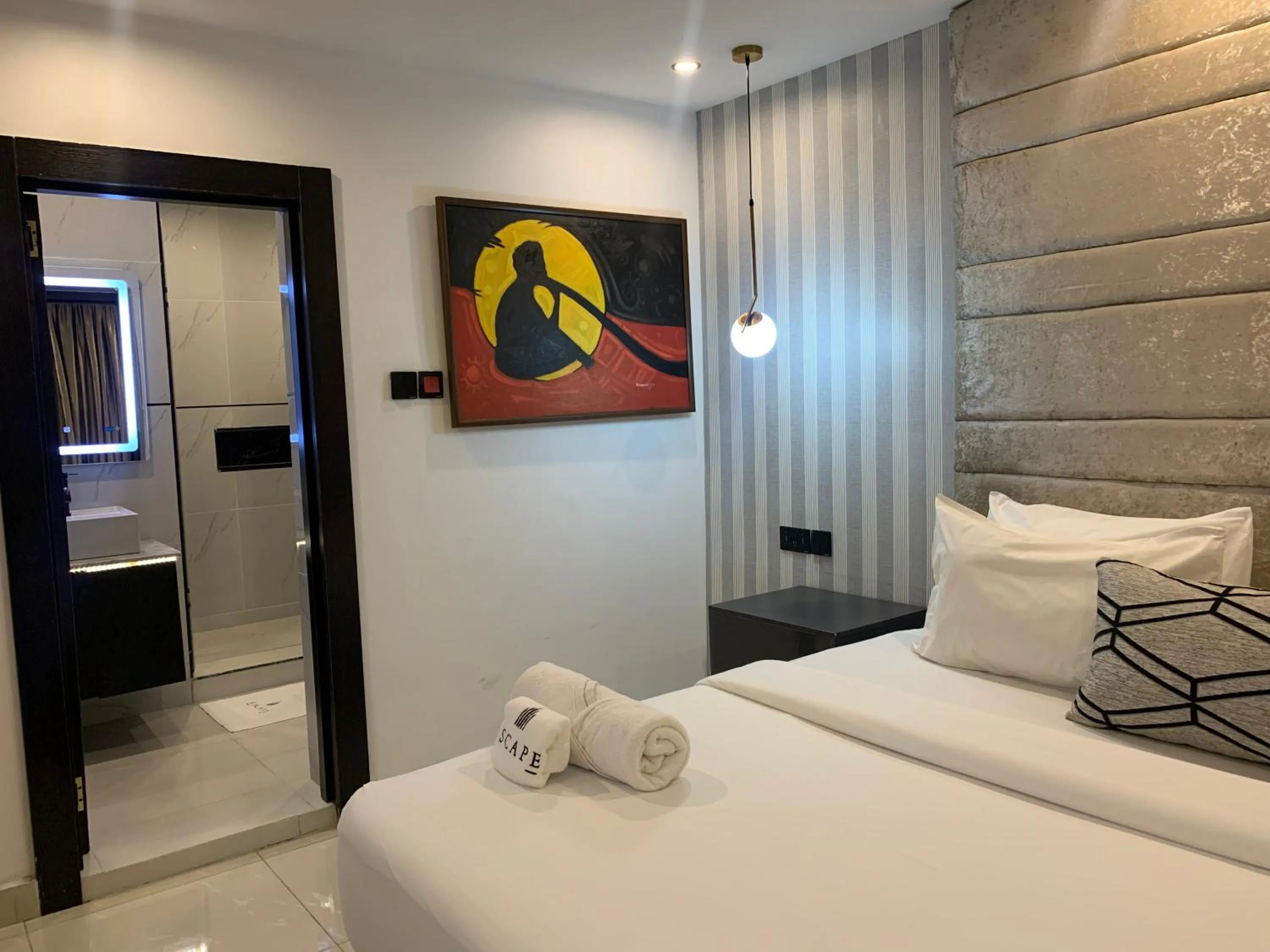 Bed in Gordonsville Escape Boutique Hotel