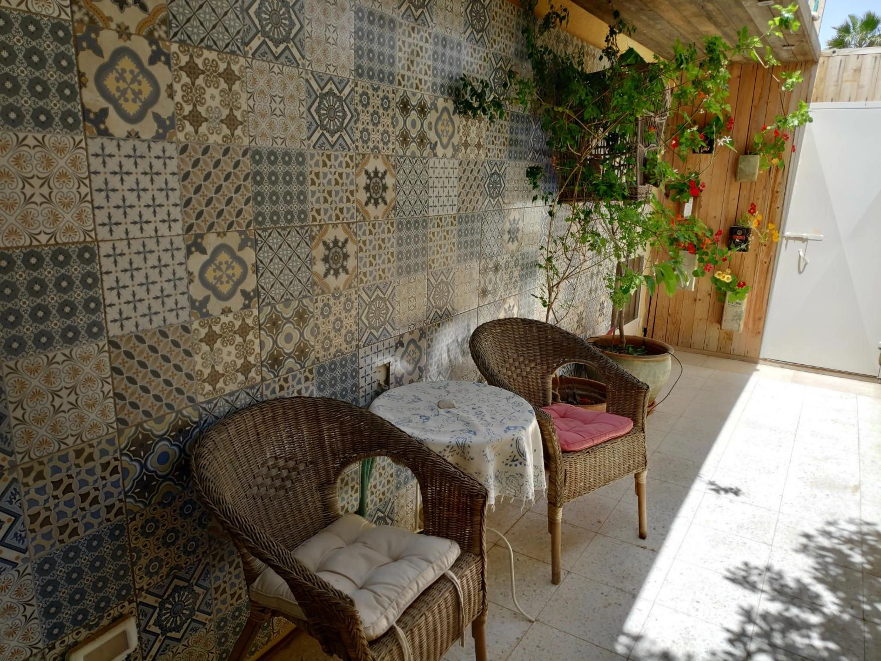 Patio in Krivine B&B