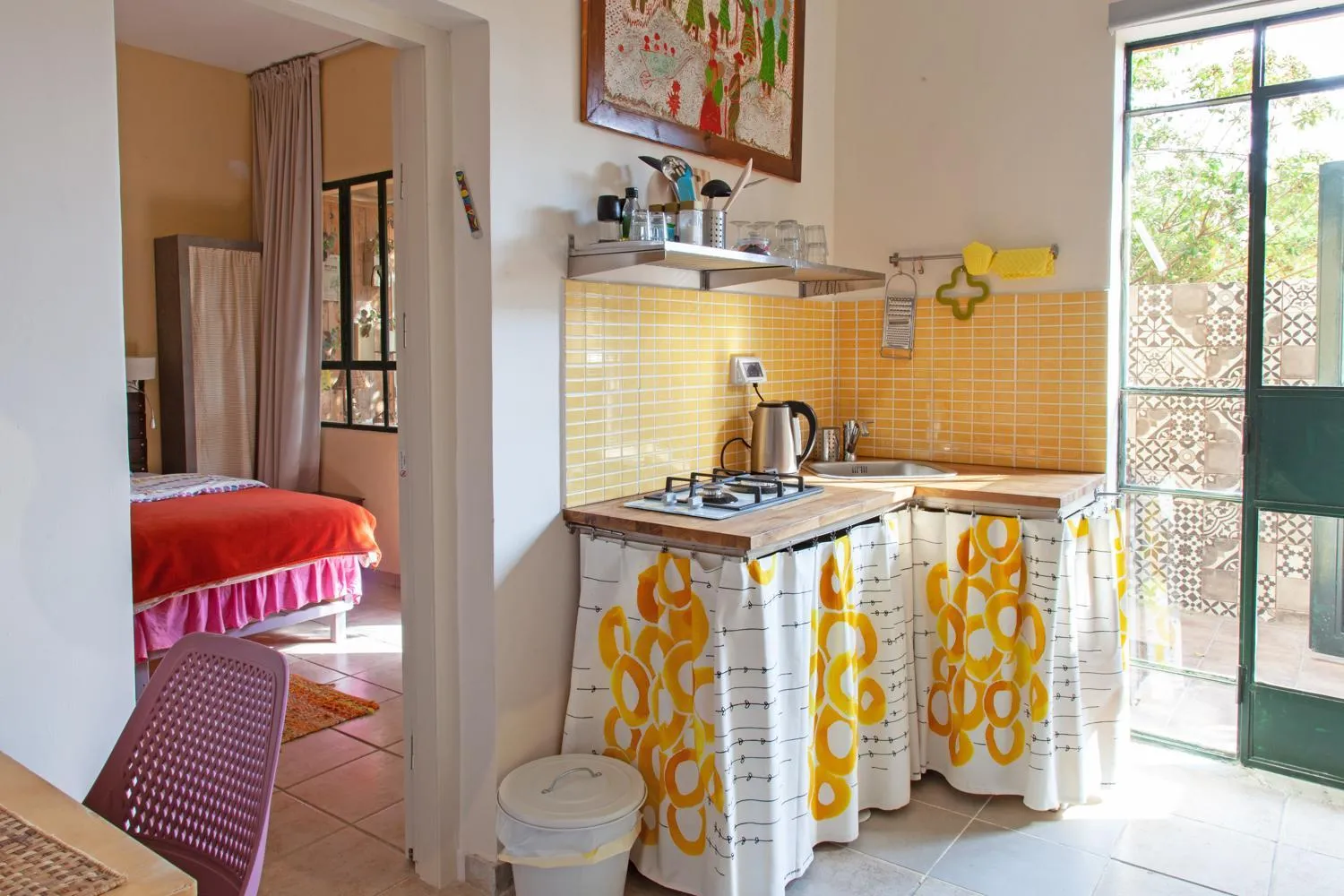 Kitchen or kitchenette in Krivine B&B