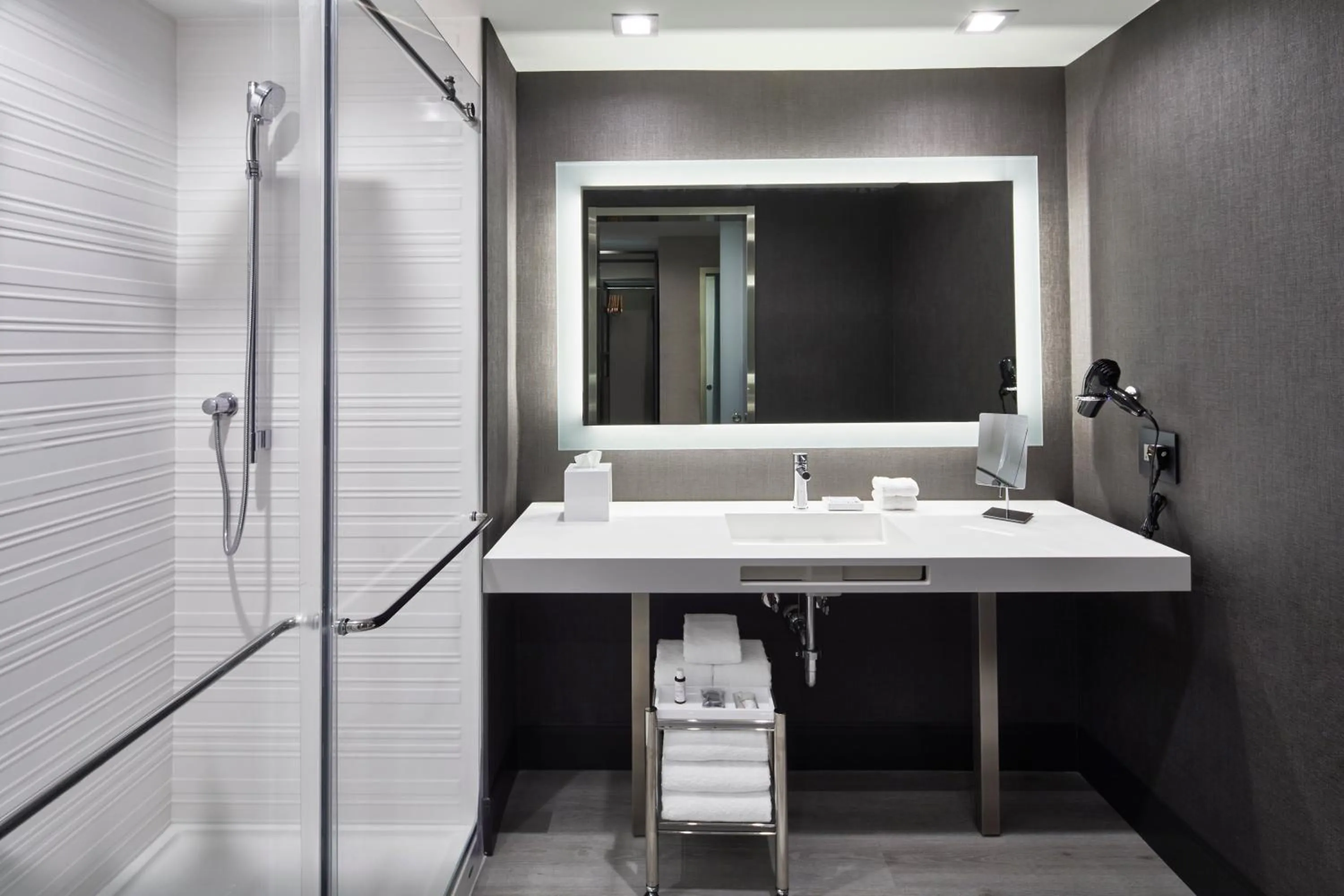 Shower in AC Hotel by Marriott Durham Duke University