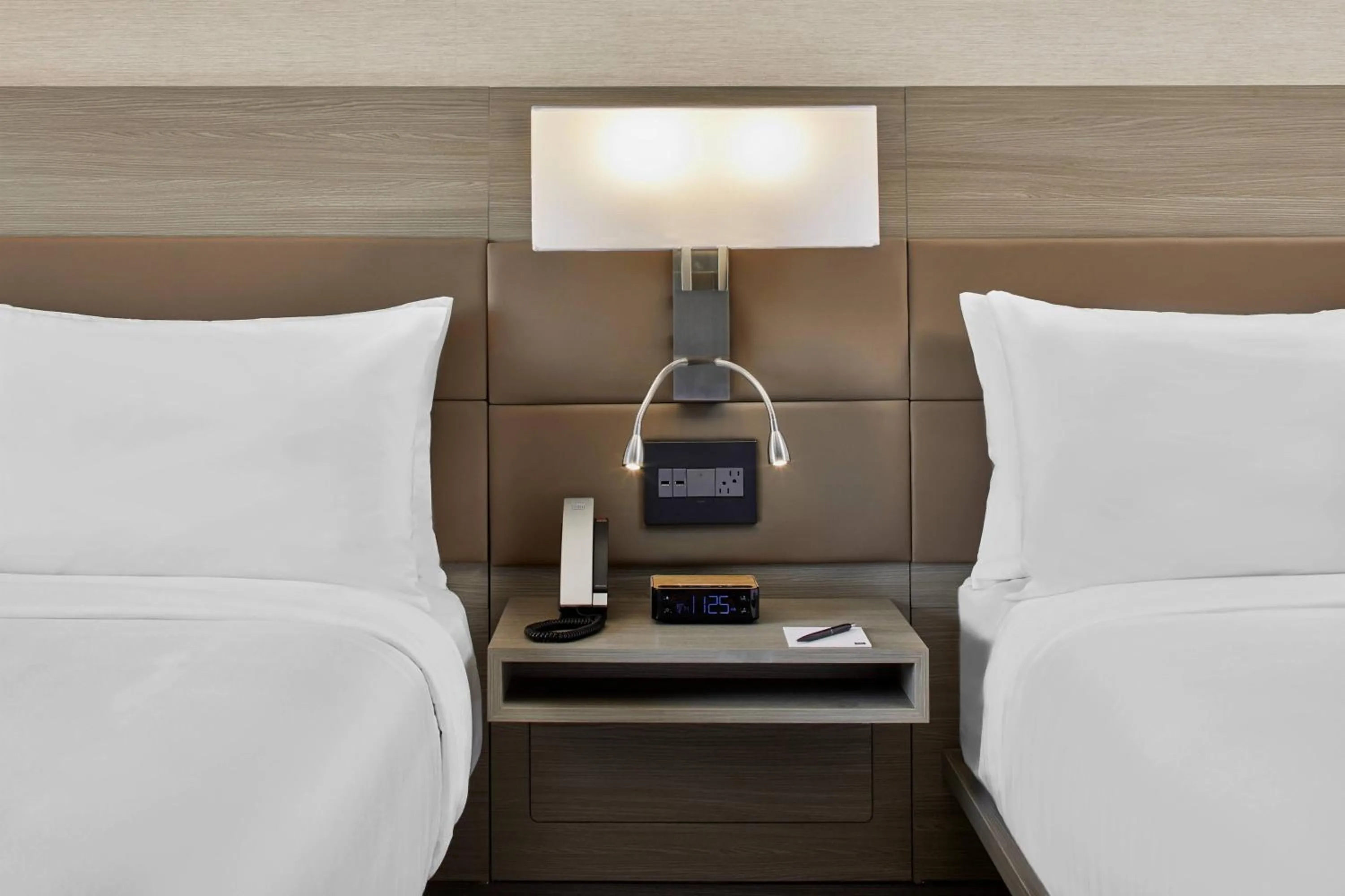 Photo of the whole room, Bed in AC Hotel by Marriott Durham Duke University