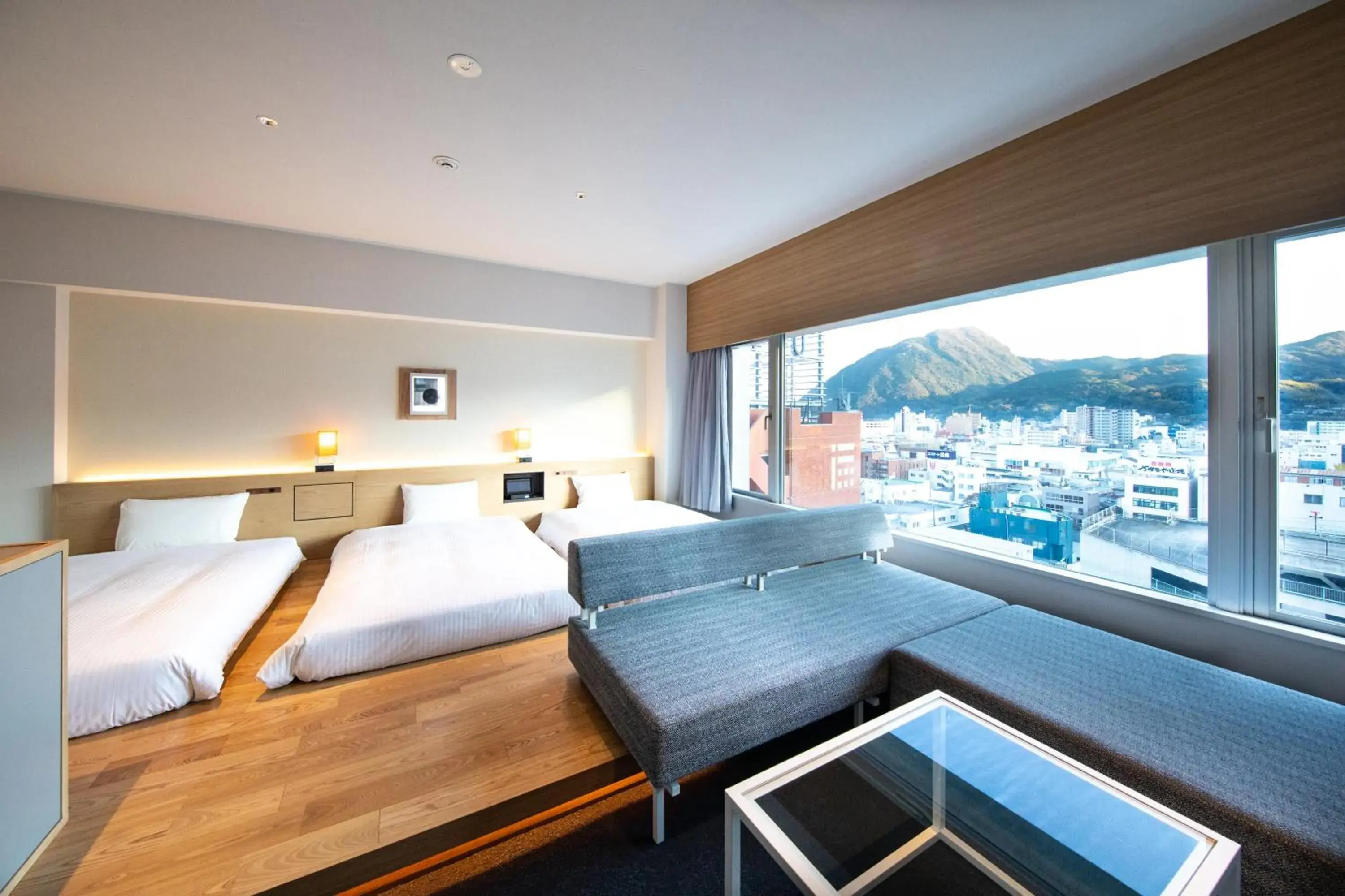 Photo of the whole room, Bed in AMANEK Beppu YULA-RE Photo of the whole room, Bed in AMANEK Beppu YULA-RE