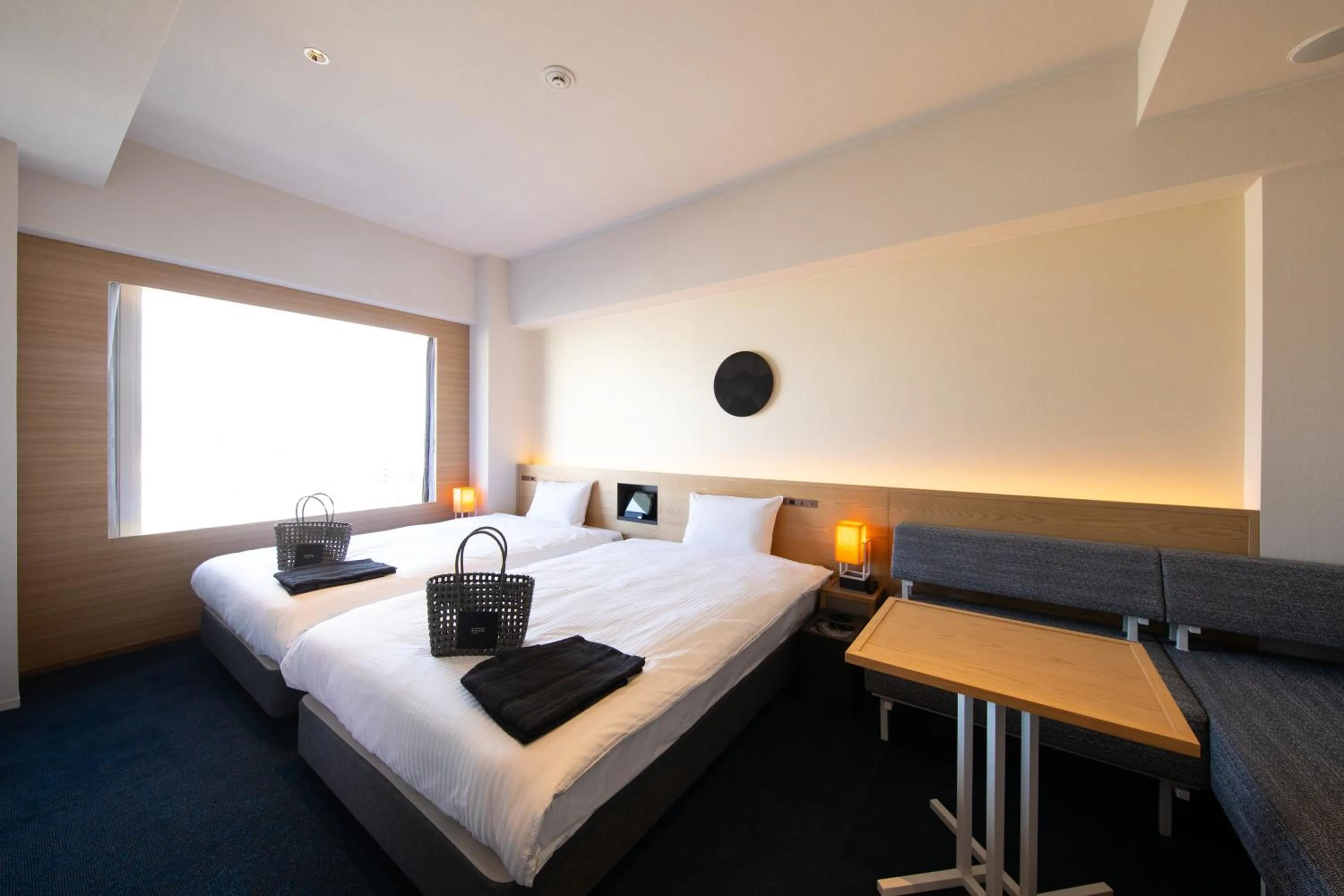 Photo of the whole room, Bed in AMANEK Beppu YULA-RE