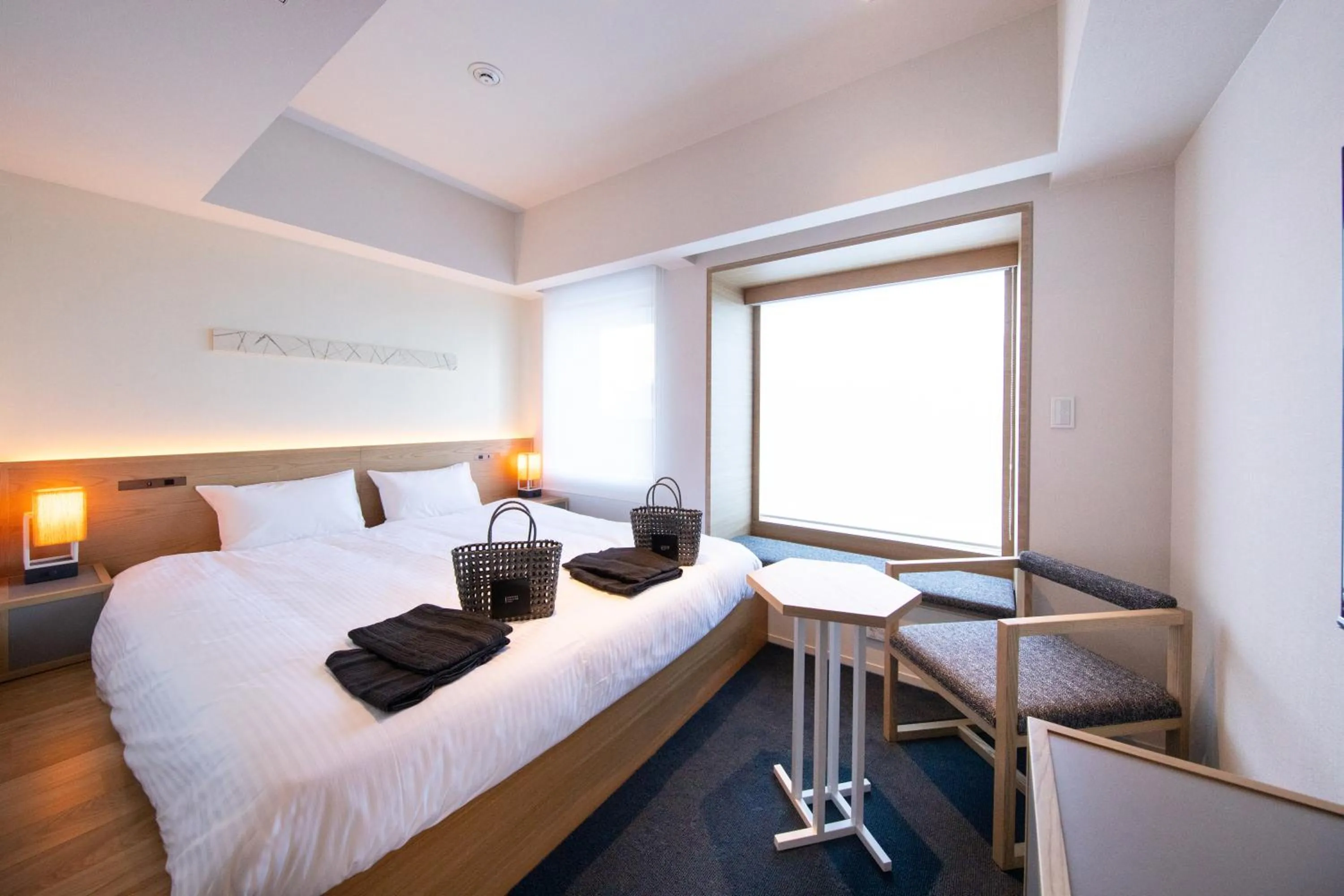 Photo of the whole room, Bed in AMANEK Beppu YULA-RE