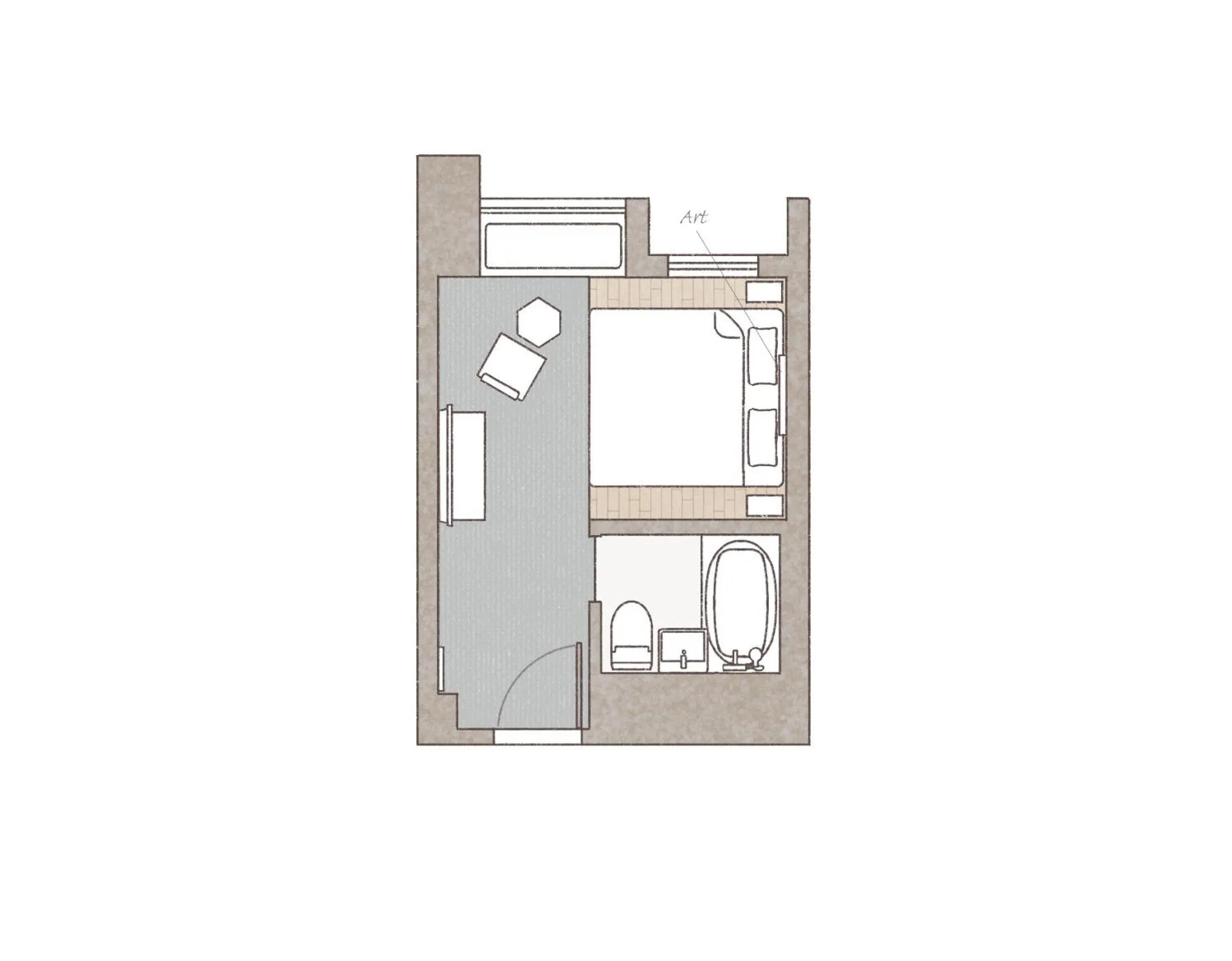 Photo of the whole room in AMANEK Beppu YULA-RE