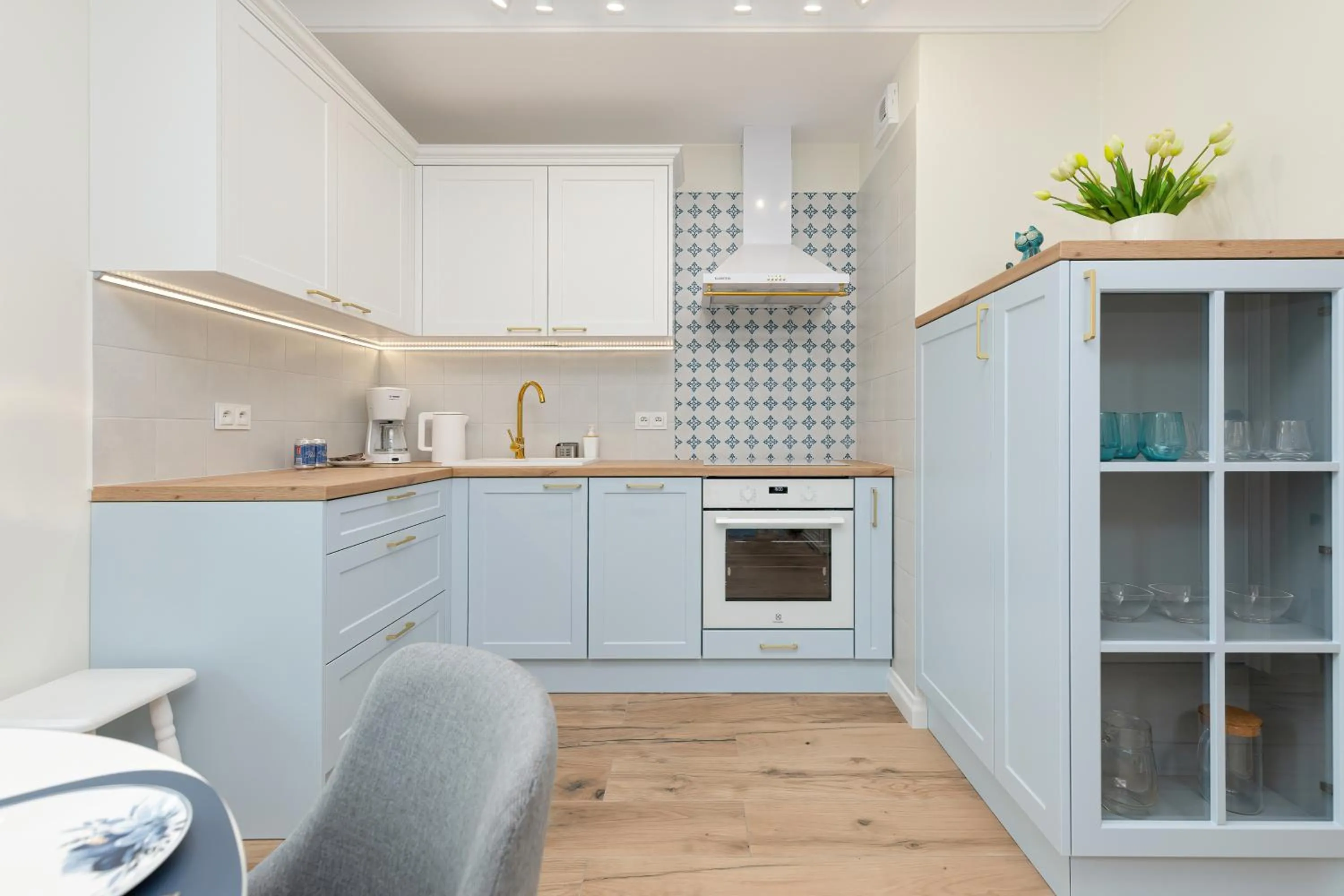 Kitchen or kitchenette in Apartamenty Osiedle Bursztynowe II by Noclegi Renters