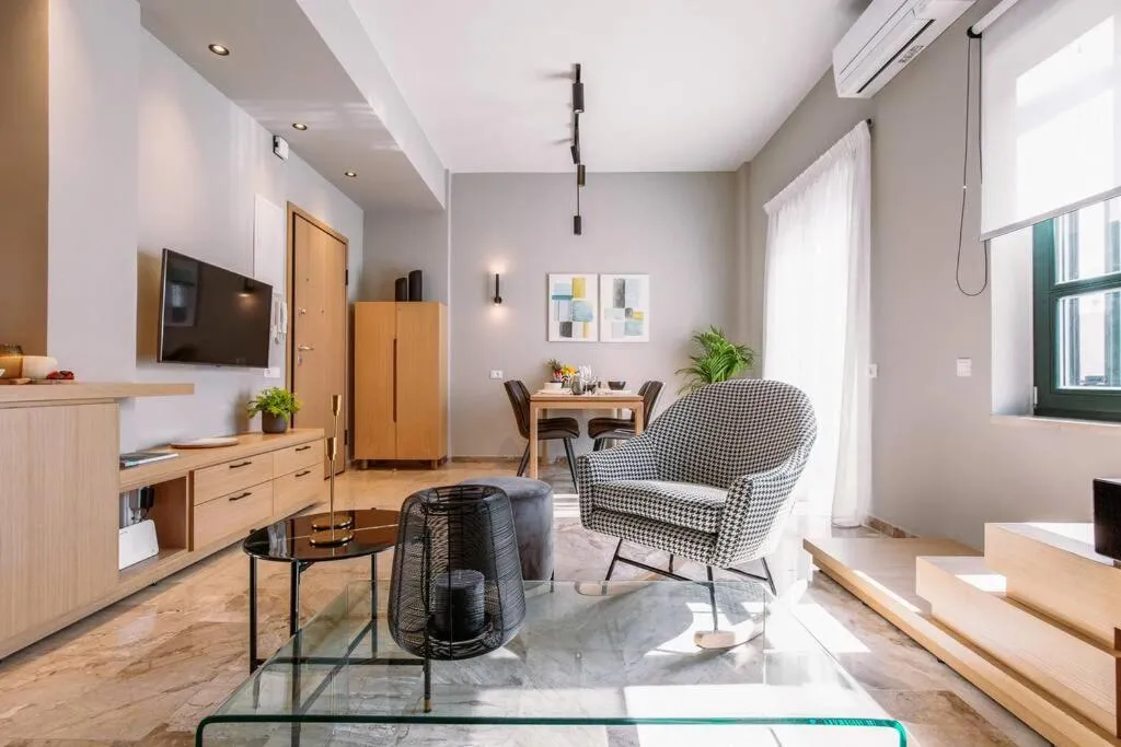 Living room in House 8 - In the Heart of Venetian town w. Parking