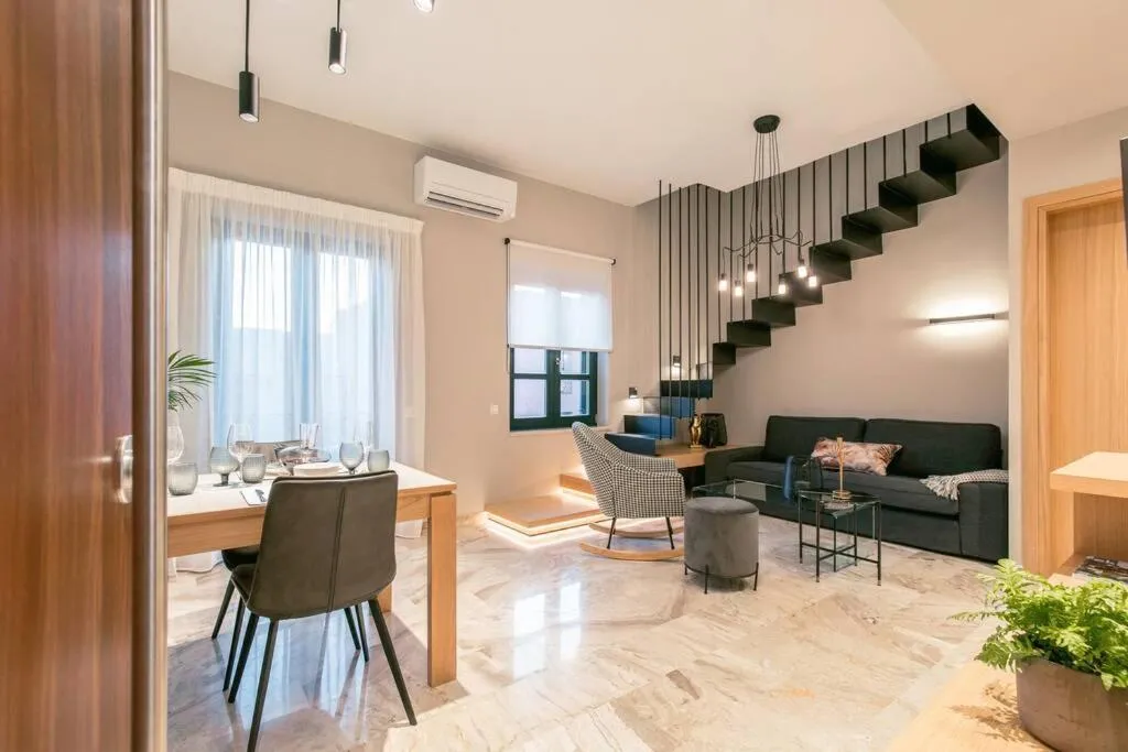 Living room in House 8 - In the Heart of Venetian town w. Parking