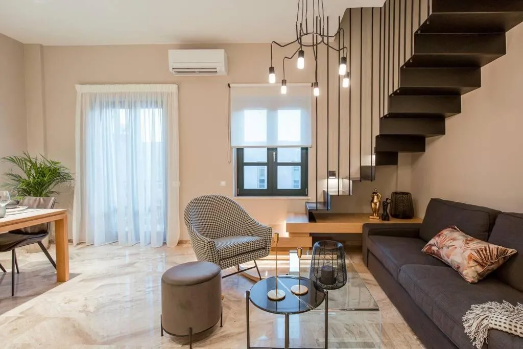 Living room in House 8 - In the Heart of Venetian town w. Parking