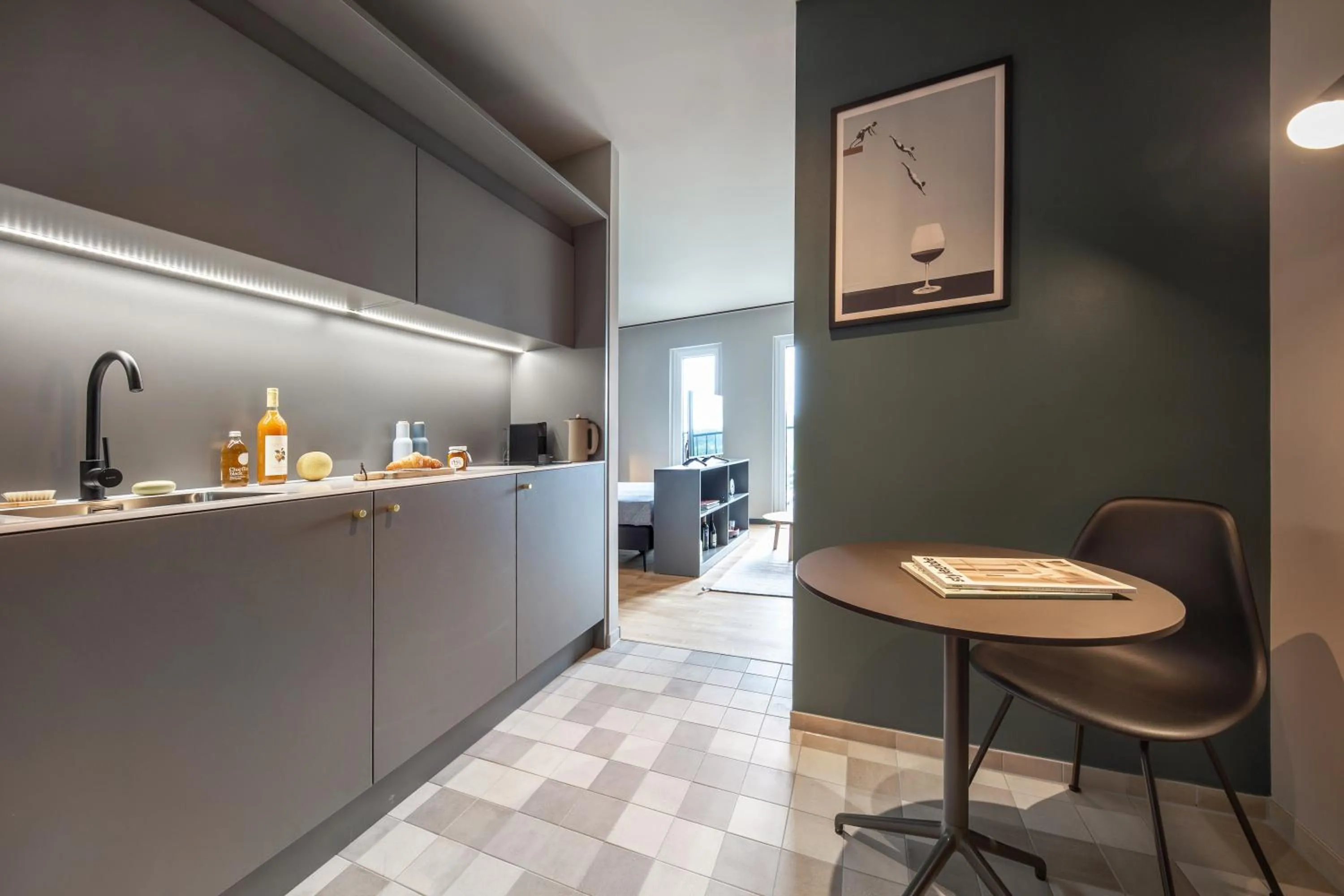 Kitchen or kitchenette in ipartment Braunschweig