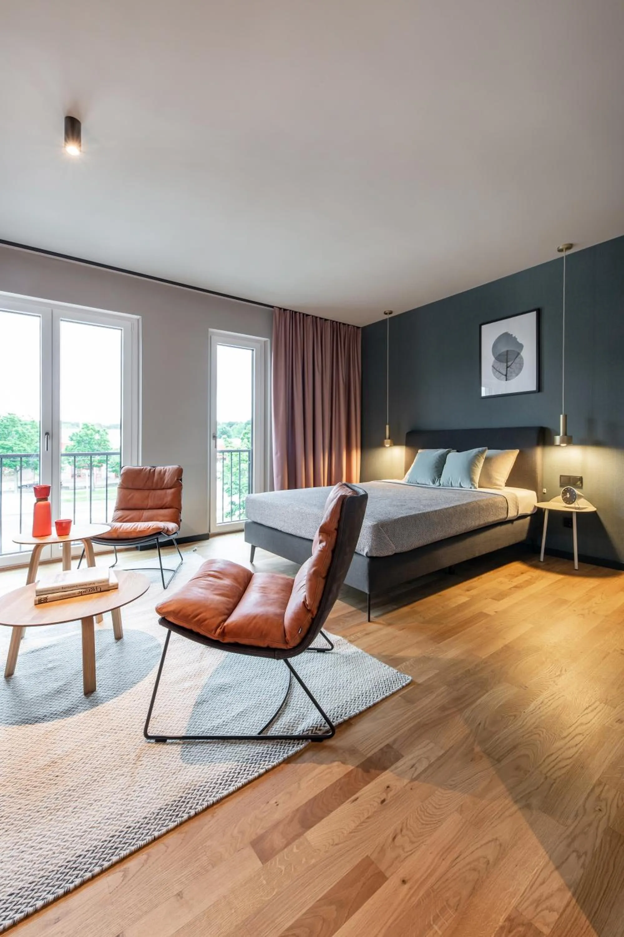 Photo of the whole room, Bed in ipartment Braunschweig