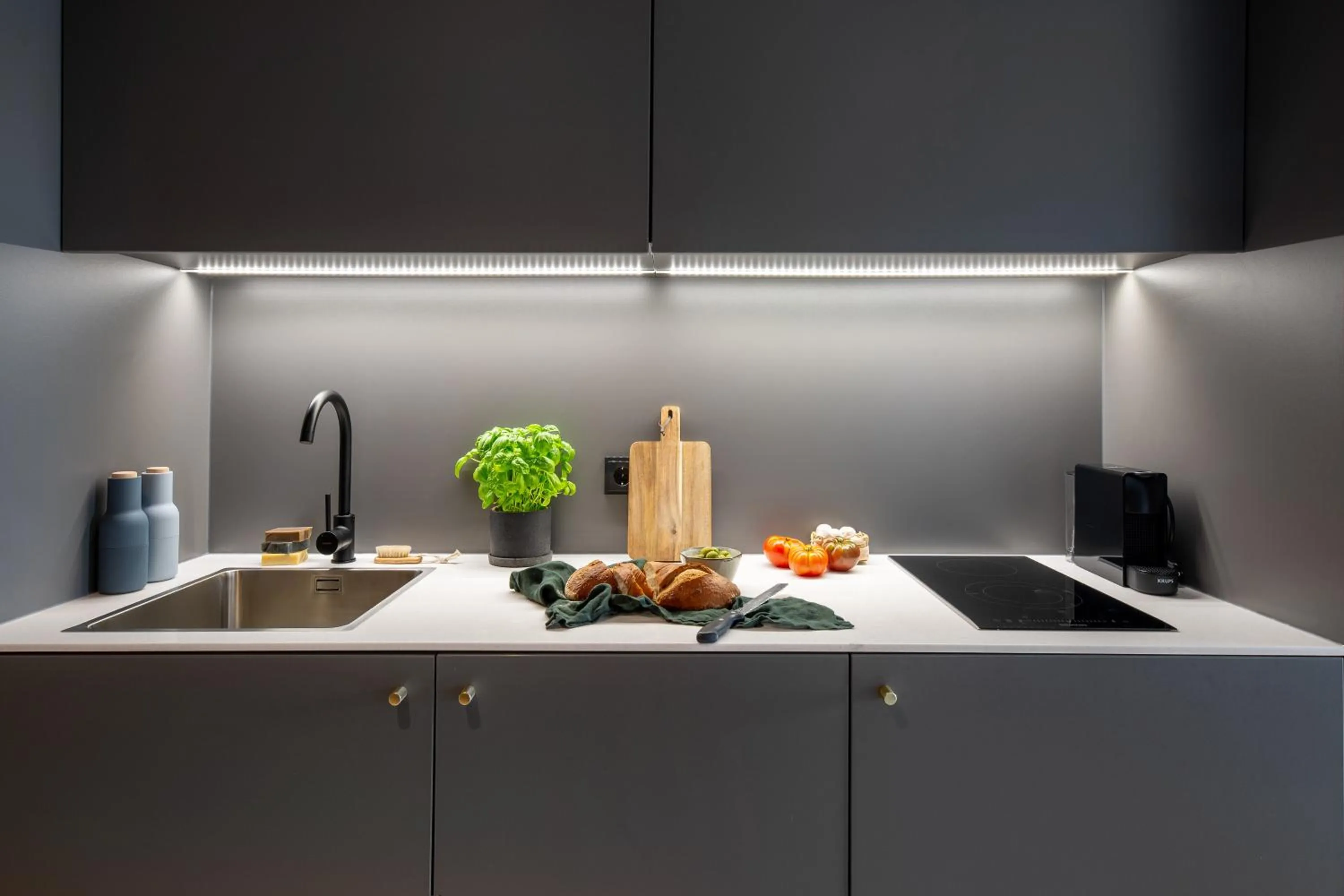 Kitchen or kitchenette in ipartment Braunschweig