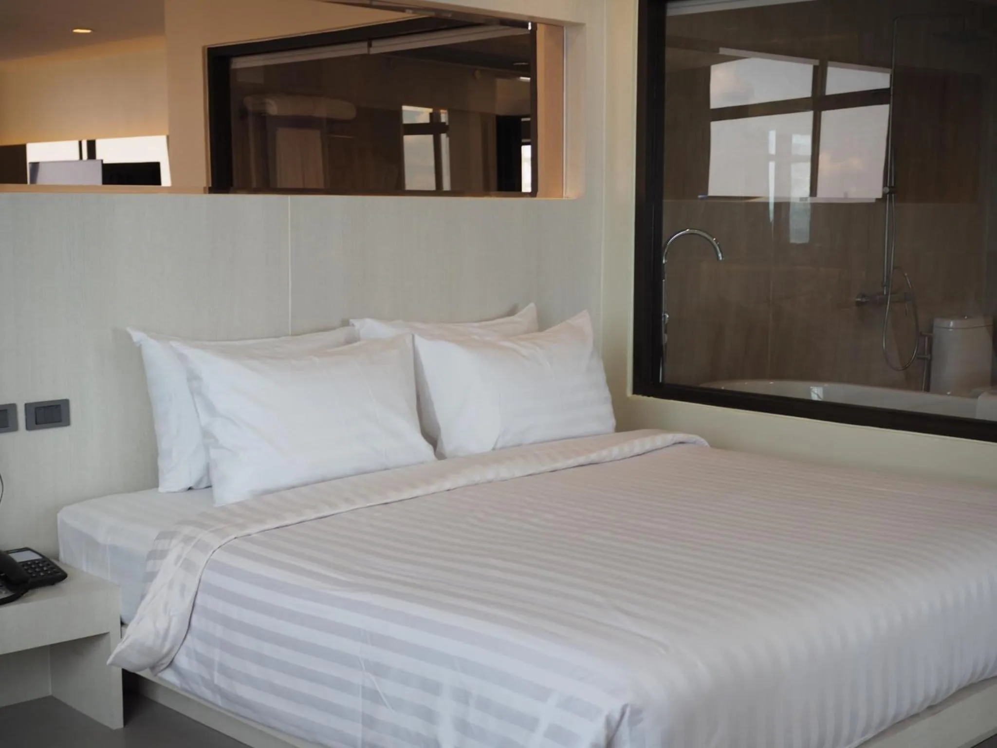 Bed in Hermann Hotel Pattaya - SHA Extra Plus