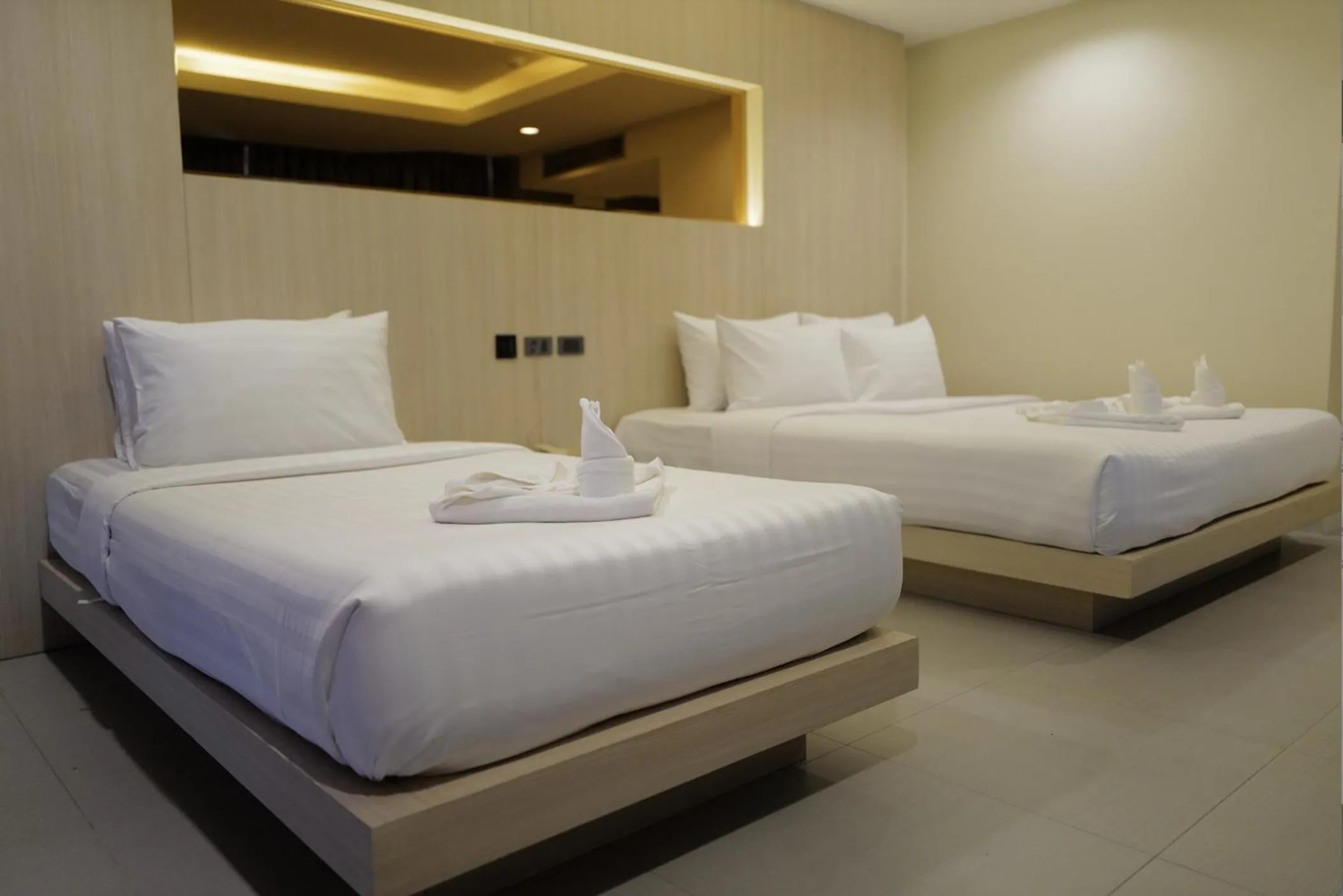 Bed in Hermann Hotel Pattaya - SHA Extra Plus