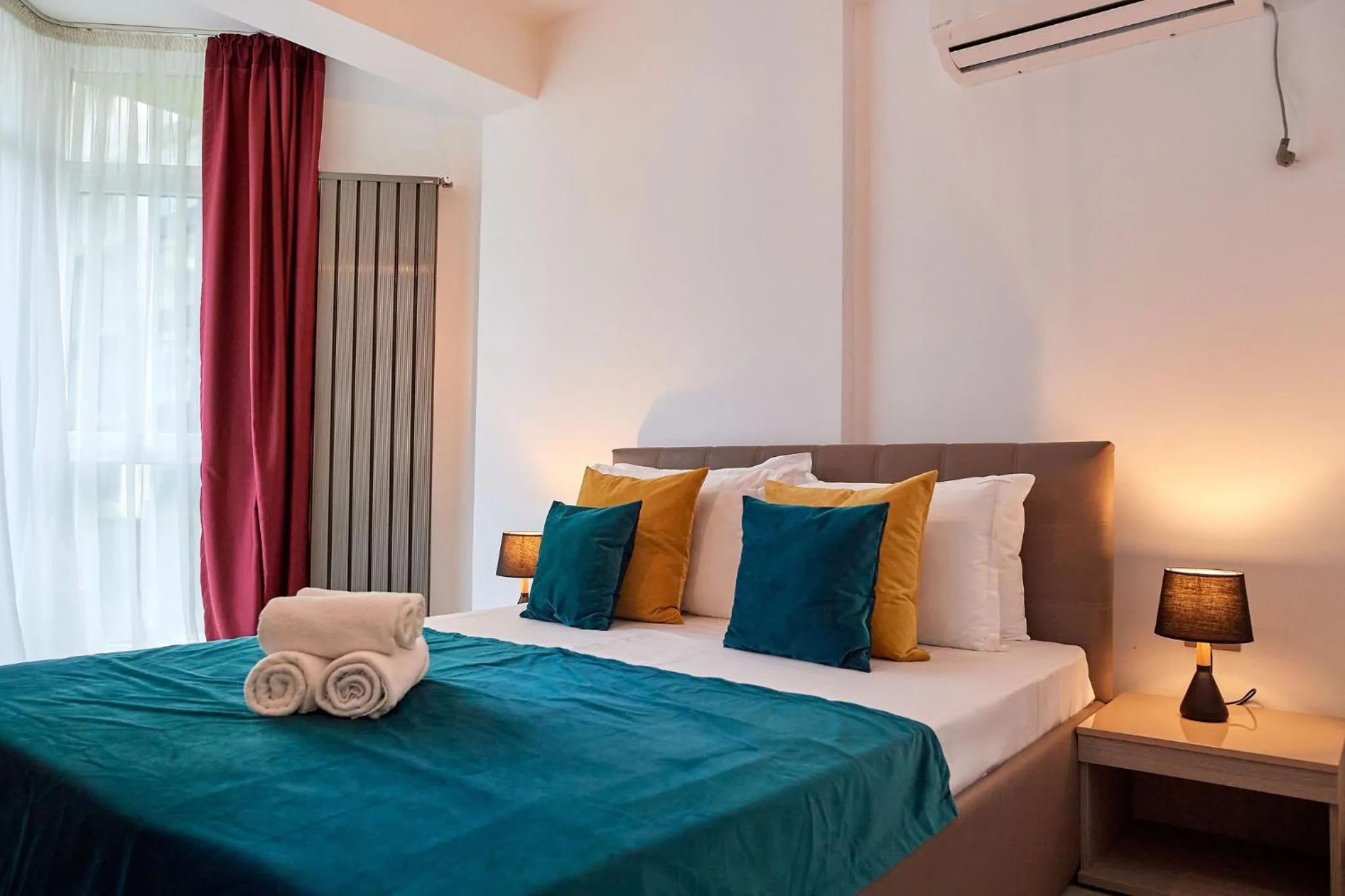 Bed in Glamour Sea view Family Apartments - Spa n Pools Resort
