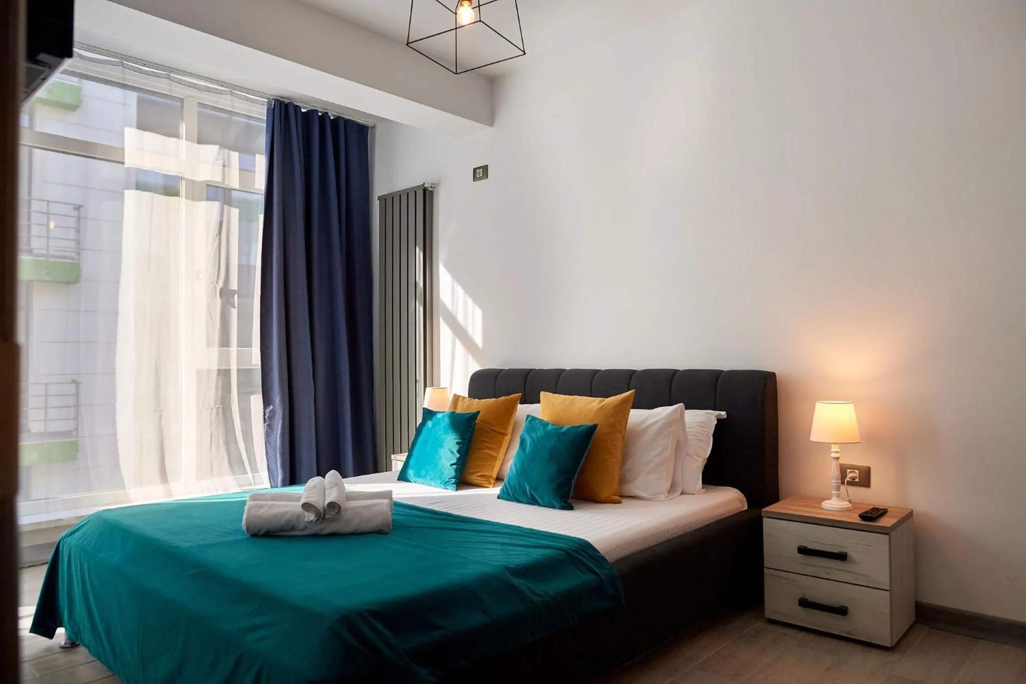 Bed in Glamour Sea view Family Apartments - Spa n Pools Resort