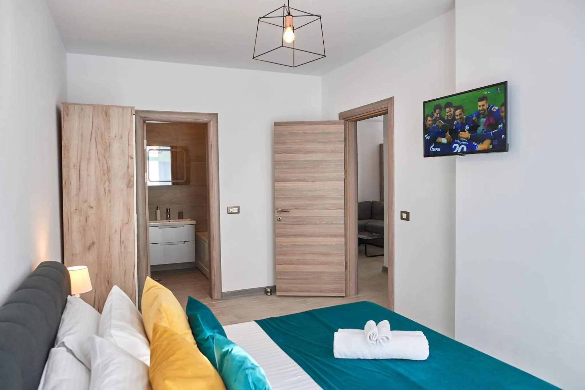 Bed in Glamour Sea view Family Apartments - Spa n Pools Resort