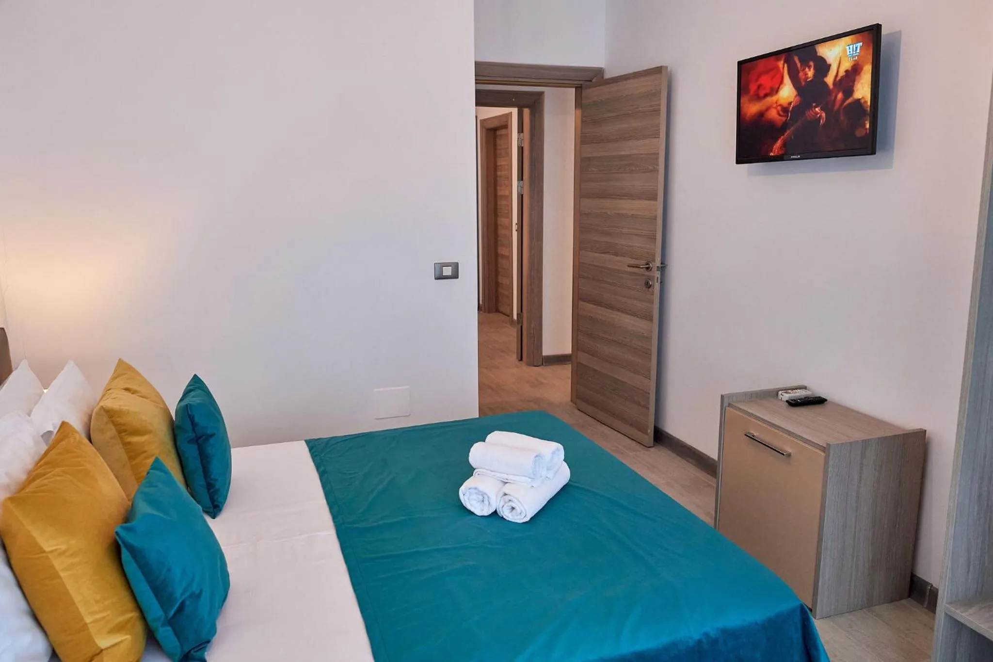 Bed in Glamour Sea view Family Apartments - Spa n Pools Resort