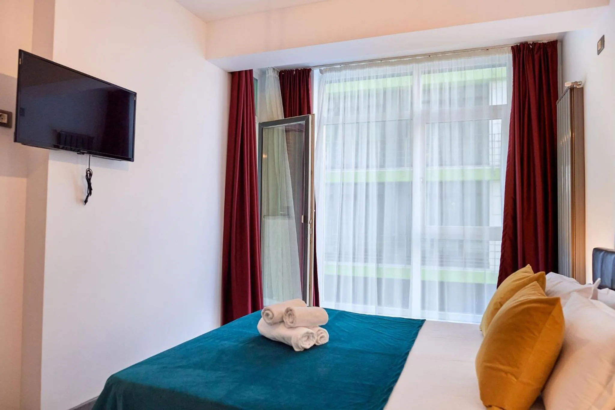 Bed in Glamour Sea view Family Apartments - Spa n Pools Resort