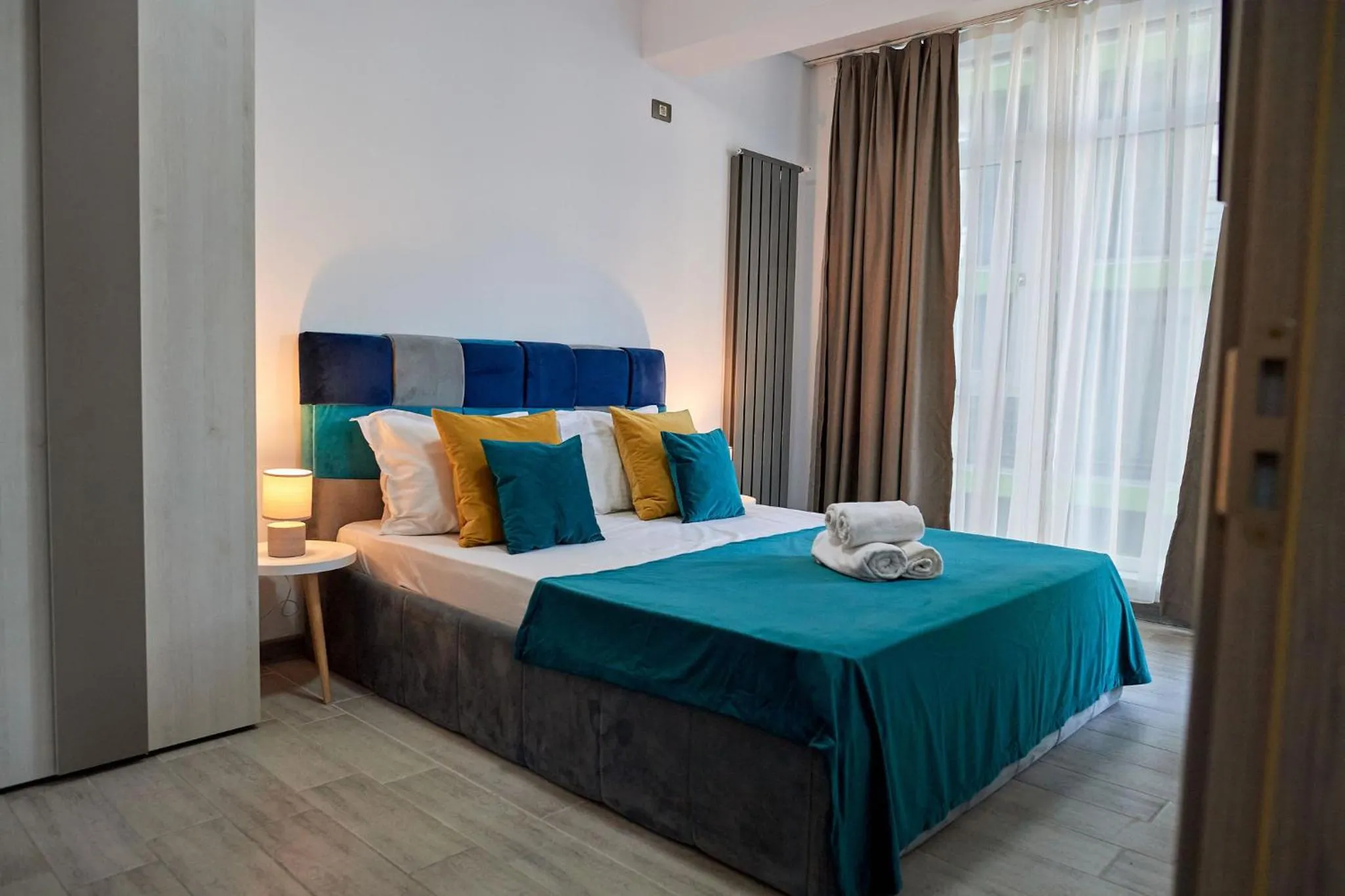 Bed in Glamour Sea view Family Apartments - Spa n Pools Resort