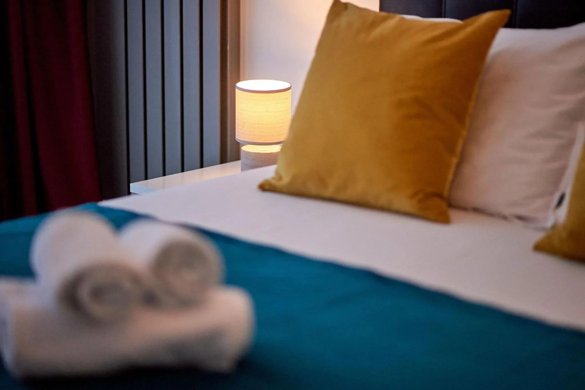 Bed in Glamour Sea view Family Apartments - Spa n Pools Resort