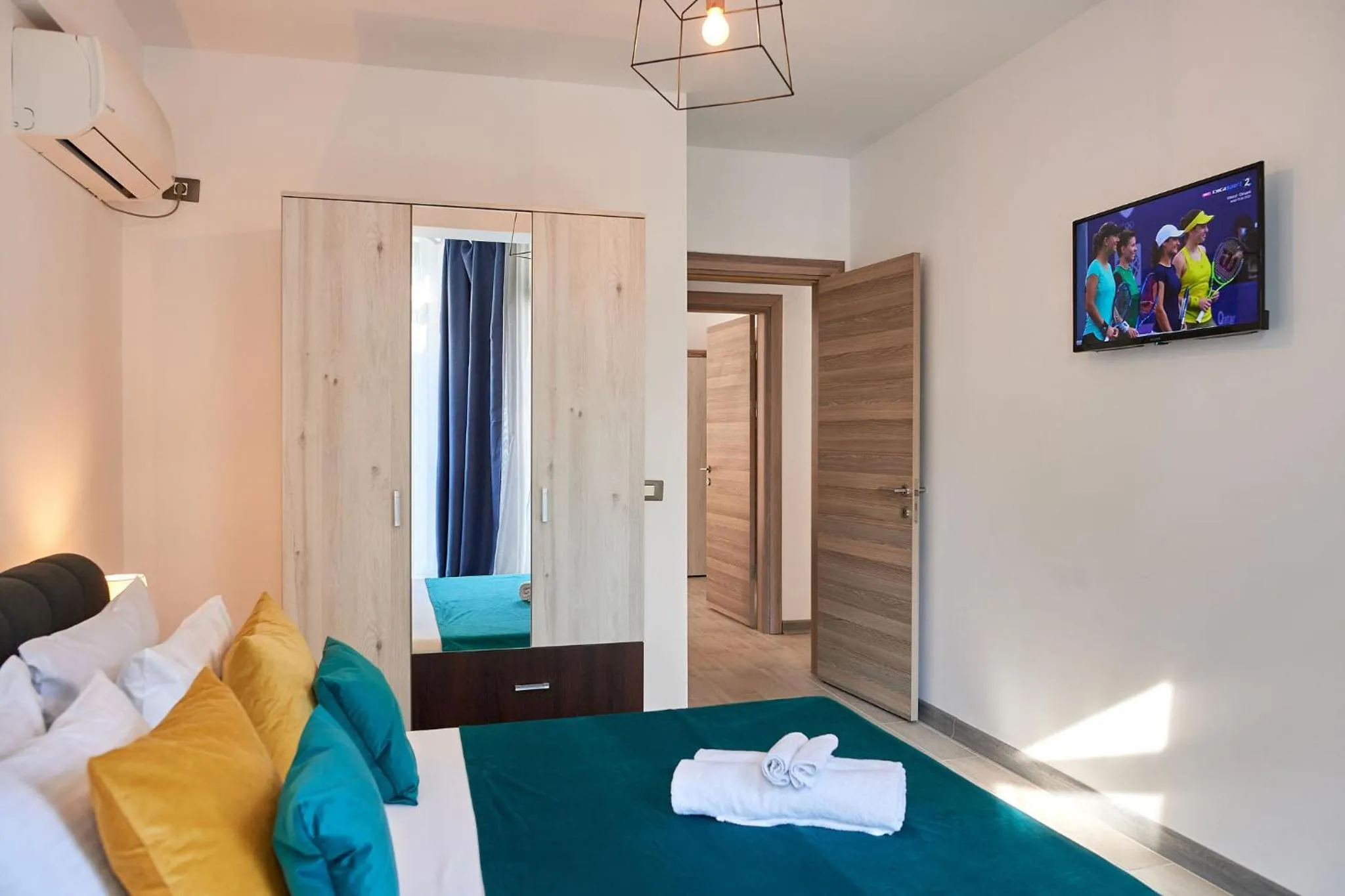 Bed in Glamour Sea view Family Apartments - Spa n Pools Resort