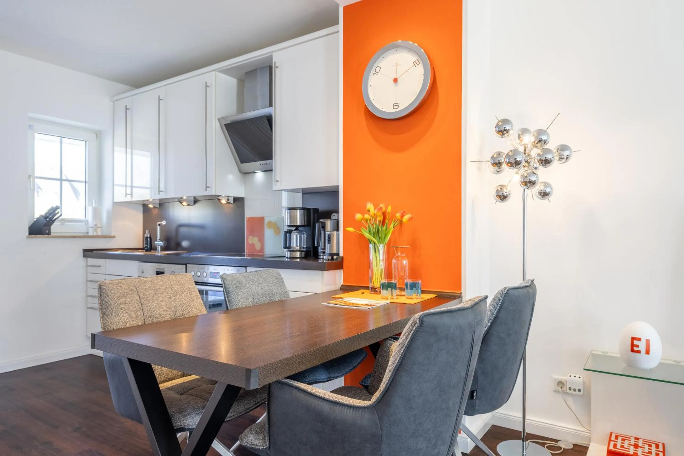 Kitchen or kitchenette in Fewo Westerbrise App 2 Studio Veit