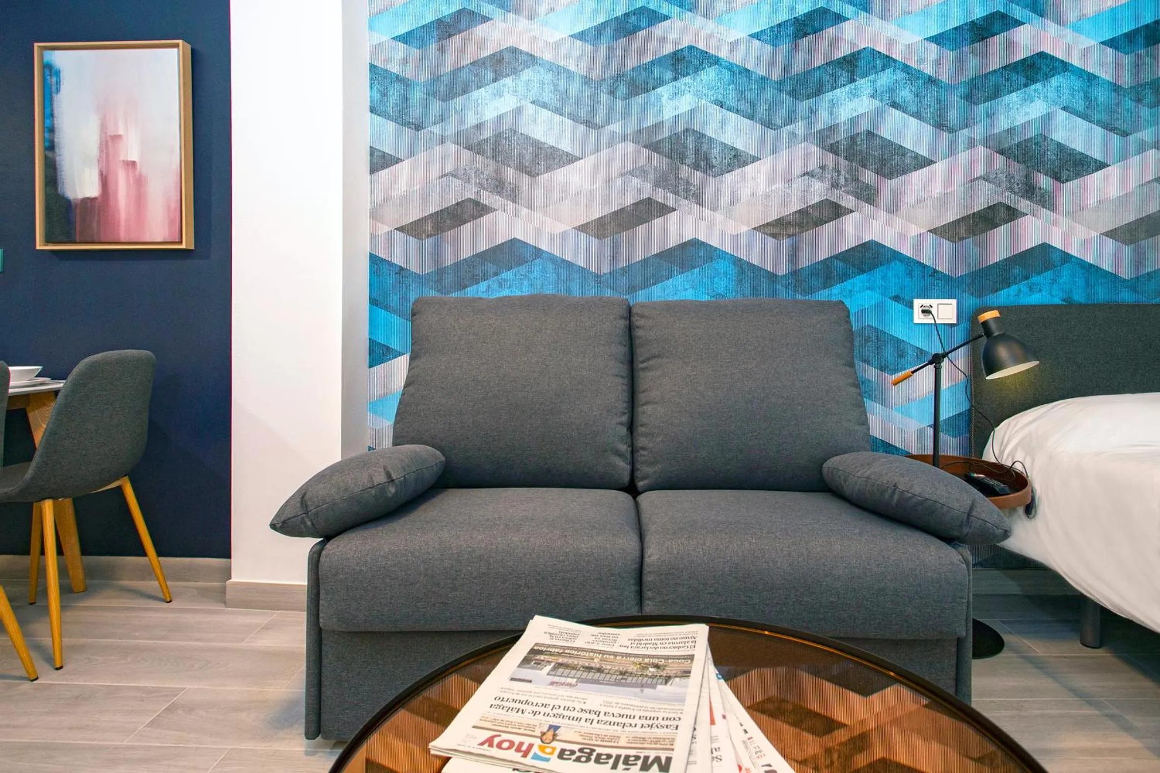 Living room, Bed in Málaga Rivas 34 Suites Homes