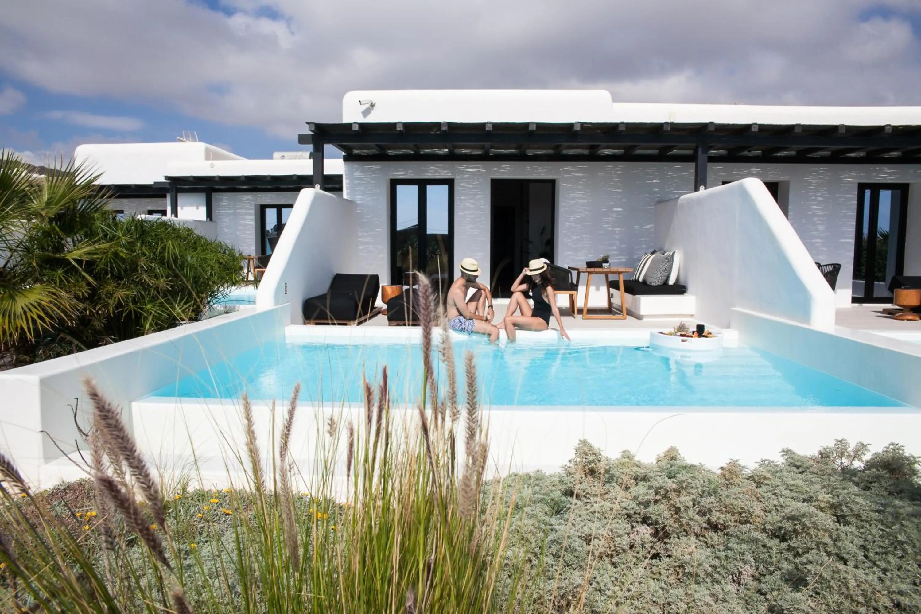 Patio in Agrari Bo Suites by Mykonos Rocks