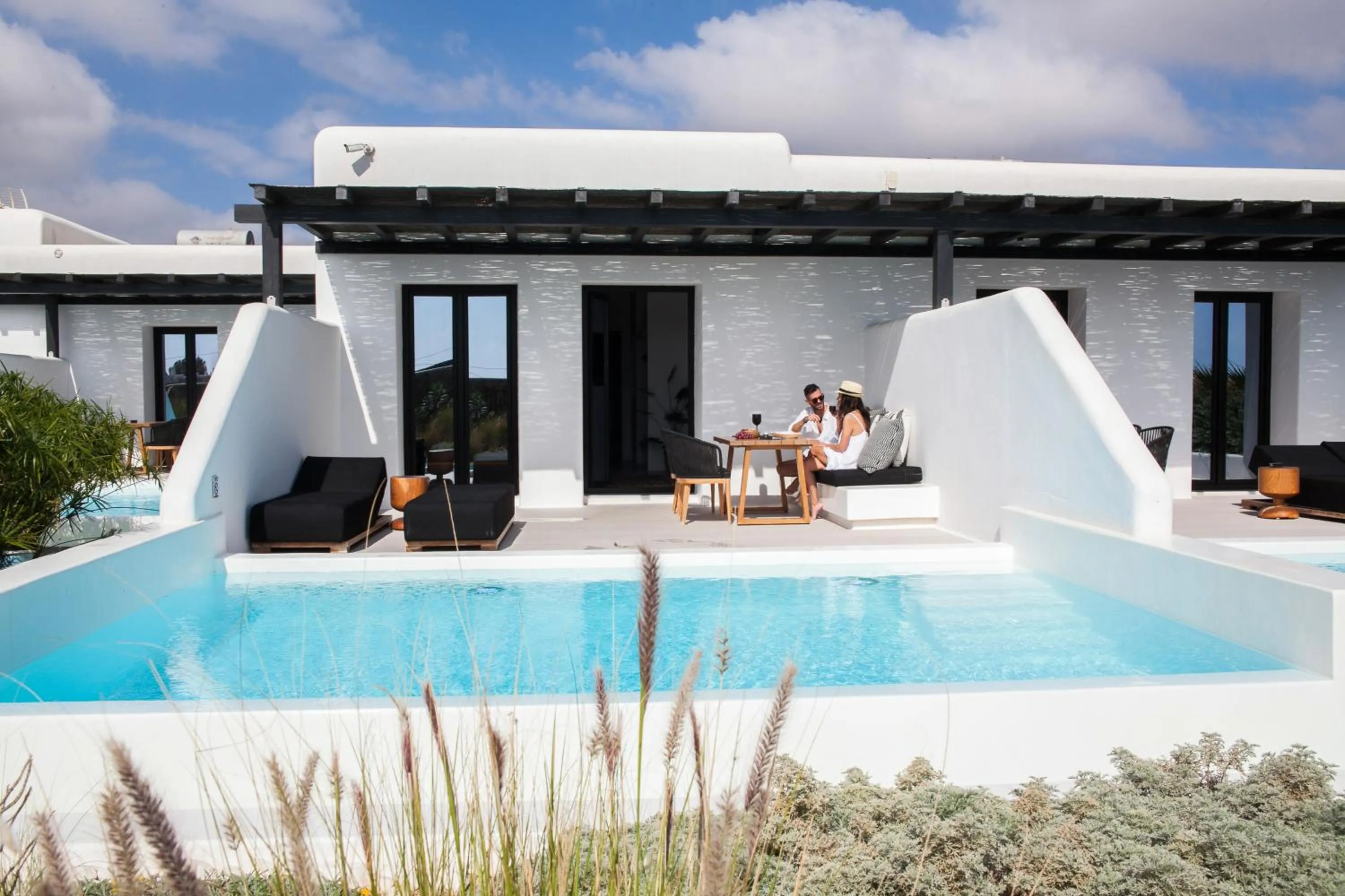 Patio in Agrari Bo Suites by Mykonos Rocks