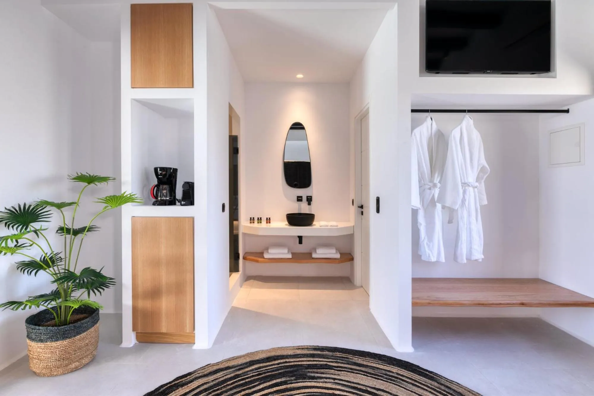 Bathroom in Agrari Bo Suites by Mykonos Rocks