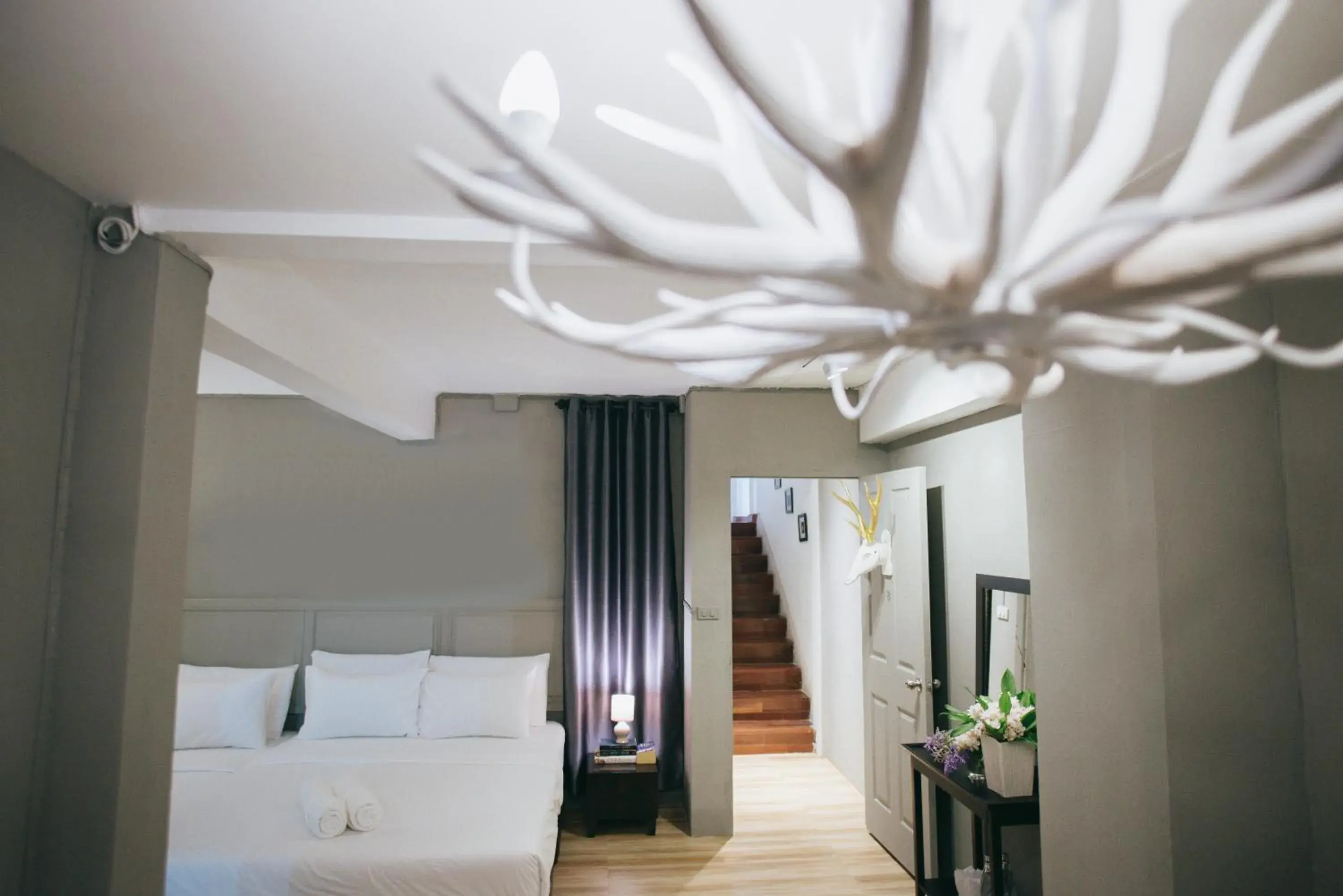 Bed in Sabaiday Guesthouse Nimman Bed in Sabaiday Guesthouse Nimman