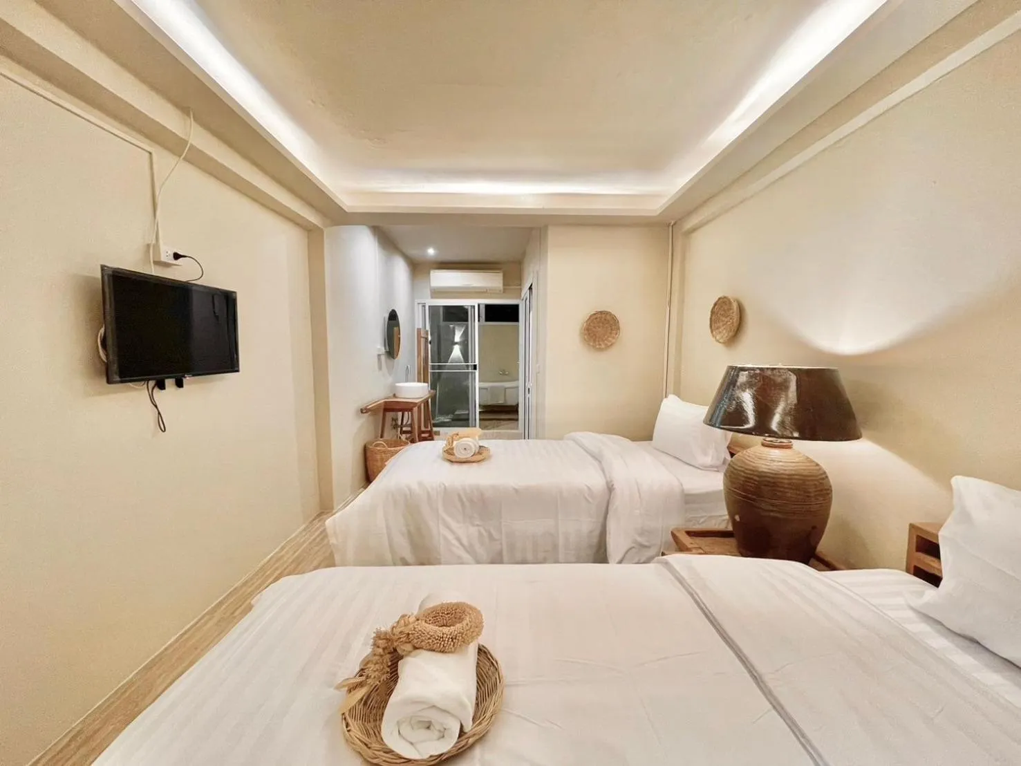 Bed in Sabaiday Guesthouse Nimman