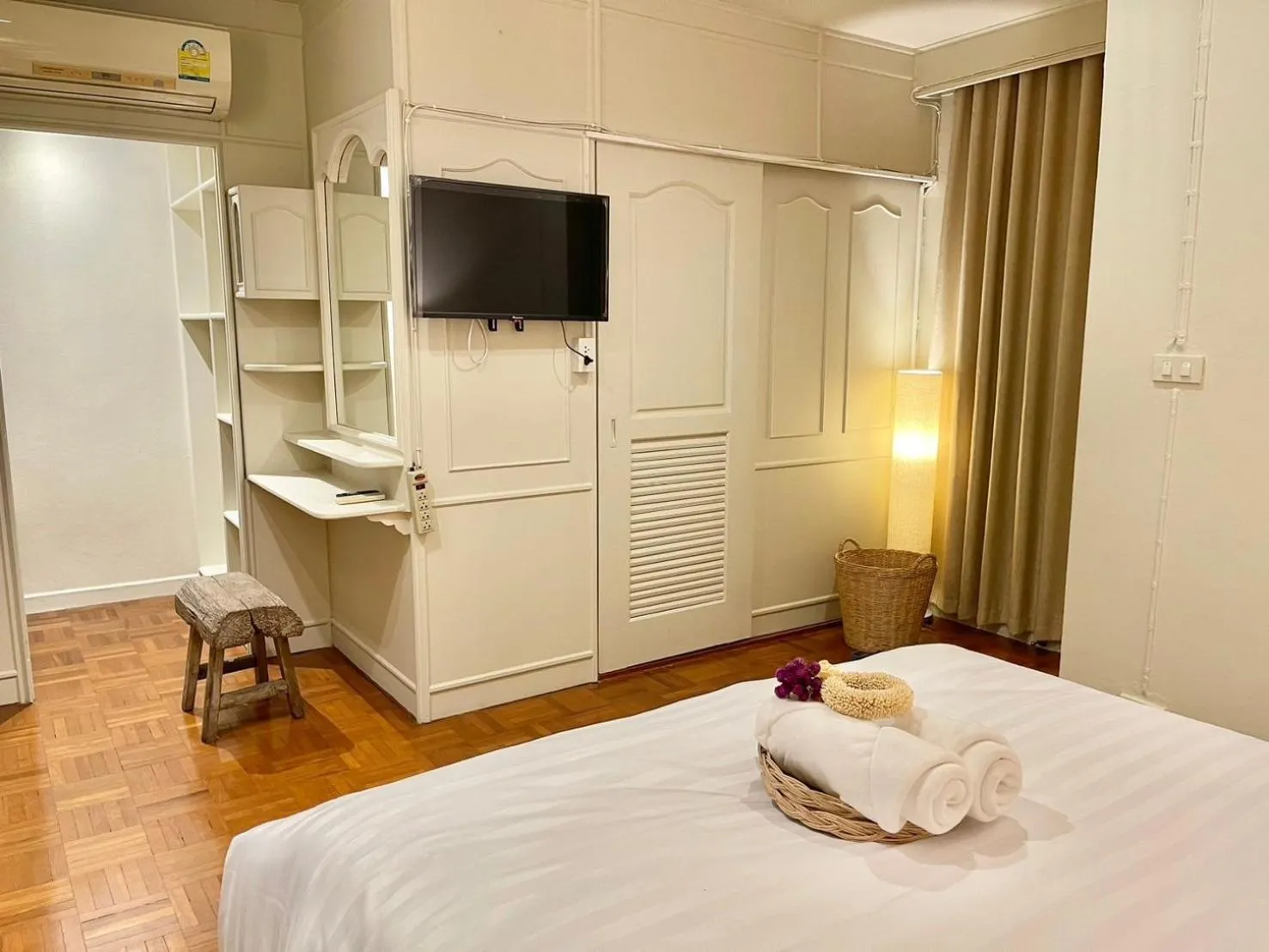 Bed in Sabaiday Guesthouse Nimman