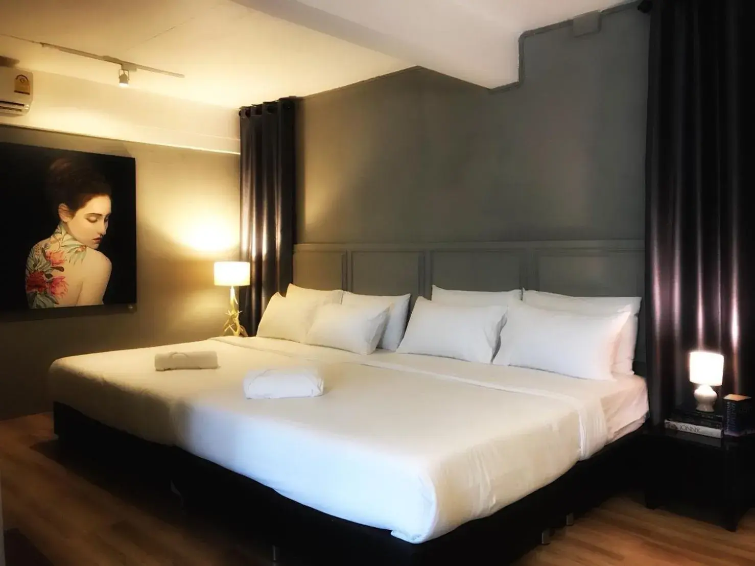 Bed in Sabaiday Guesthouse Nimman Bed in Sabaiday Guesthouse Nimman