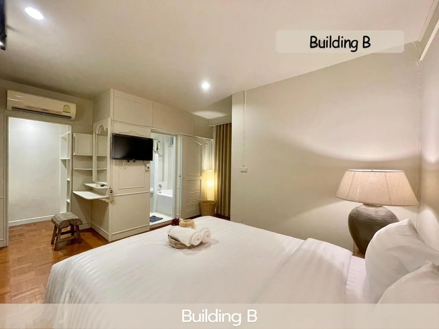 Bed in Sabaiday Guesthouse Nimman