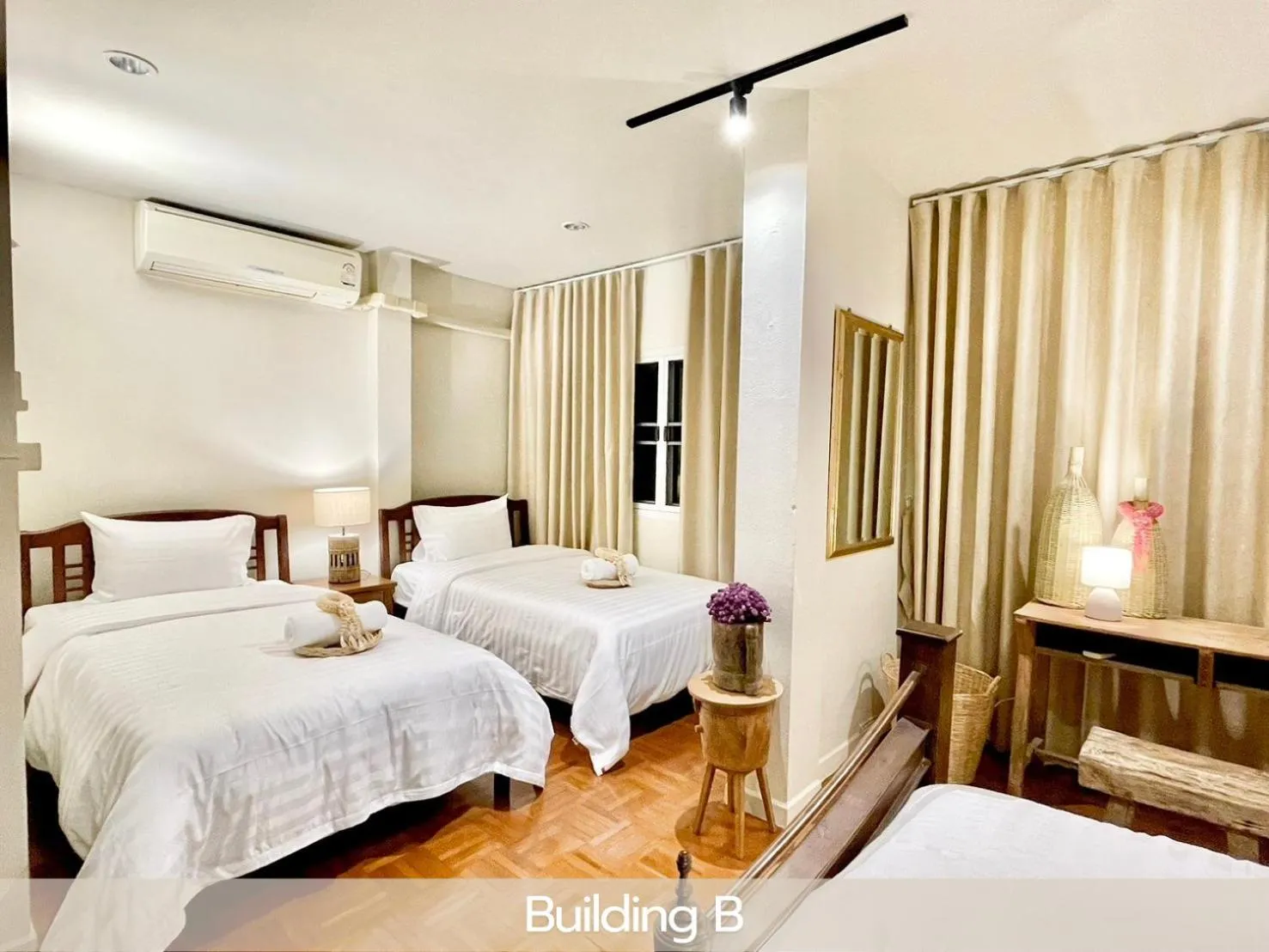 Bed in Sabaiday Guesthouse Nimman