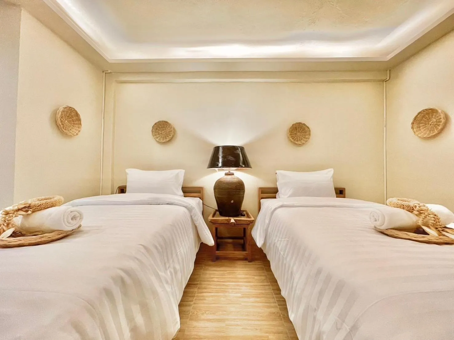 Bed in Sabaiday Guesthouse Nimman