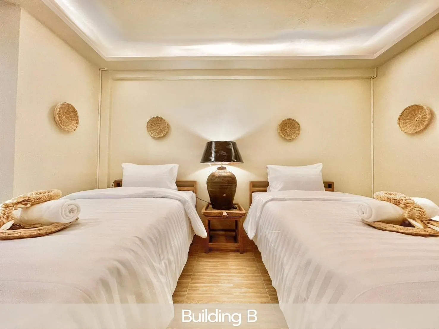 Bed in Sabaiday Guesthouse Nimman