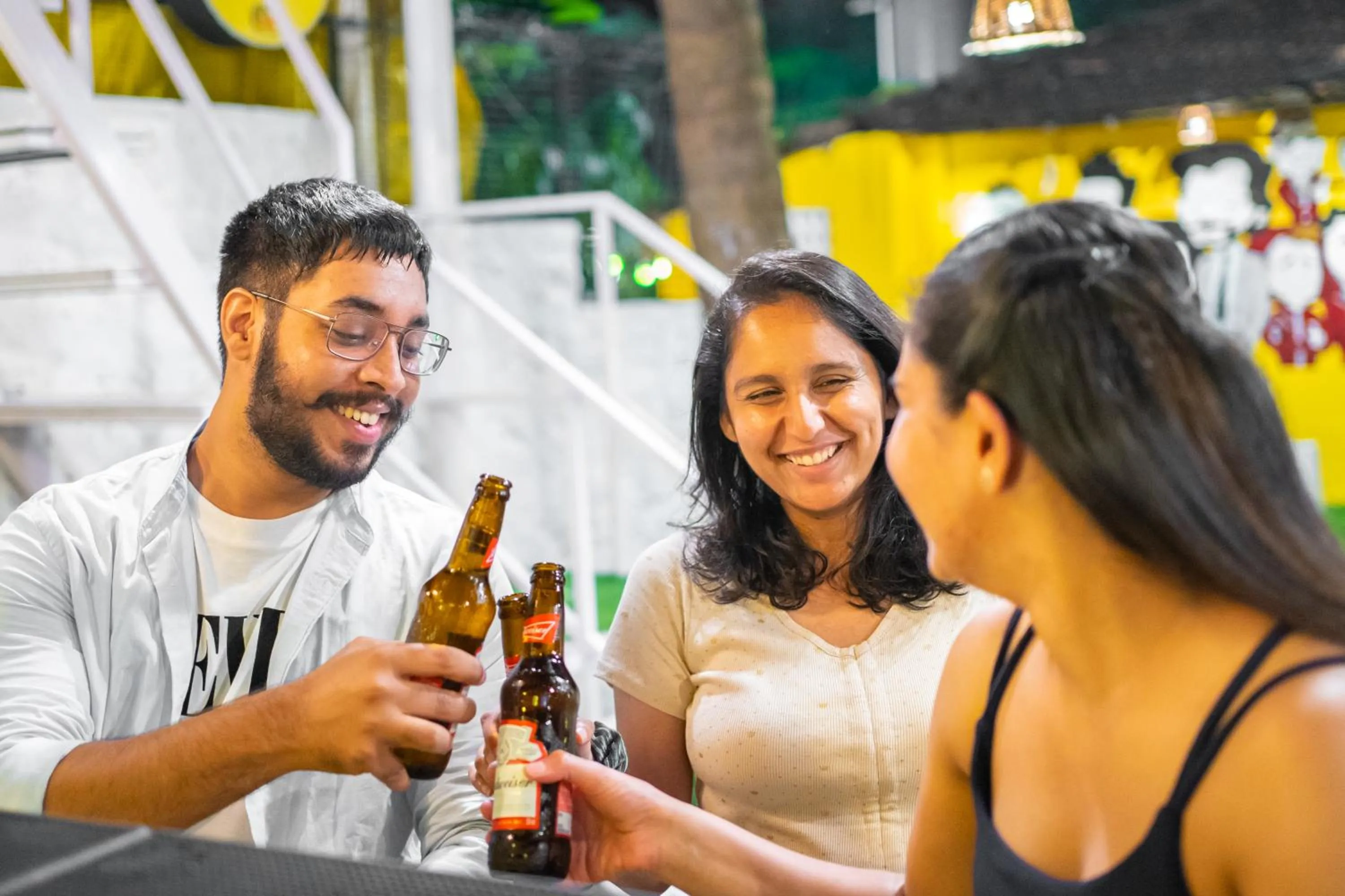 Guests in Whoopers Hostel Palolem