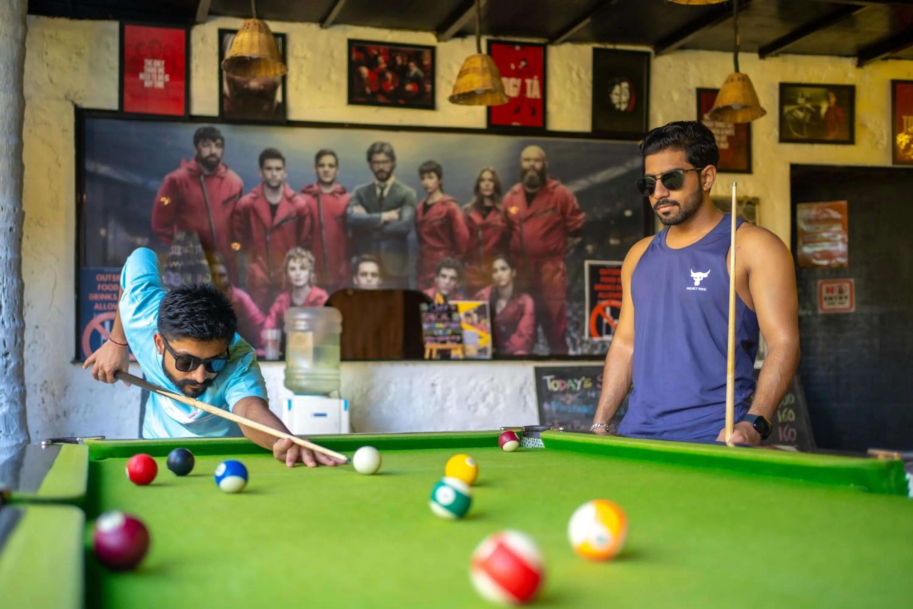 group of guests in Whoopers Hostel Palolem