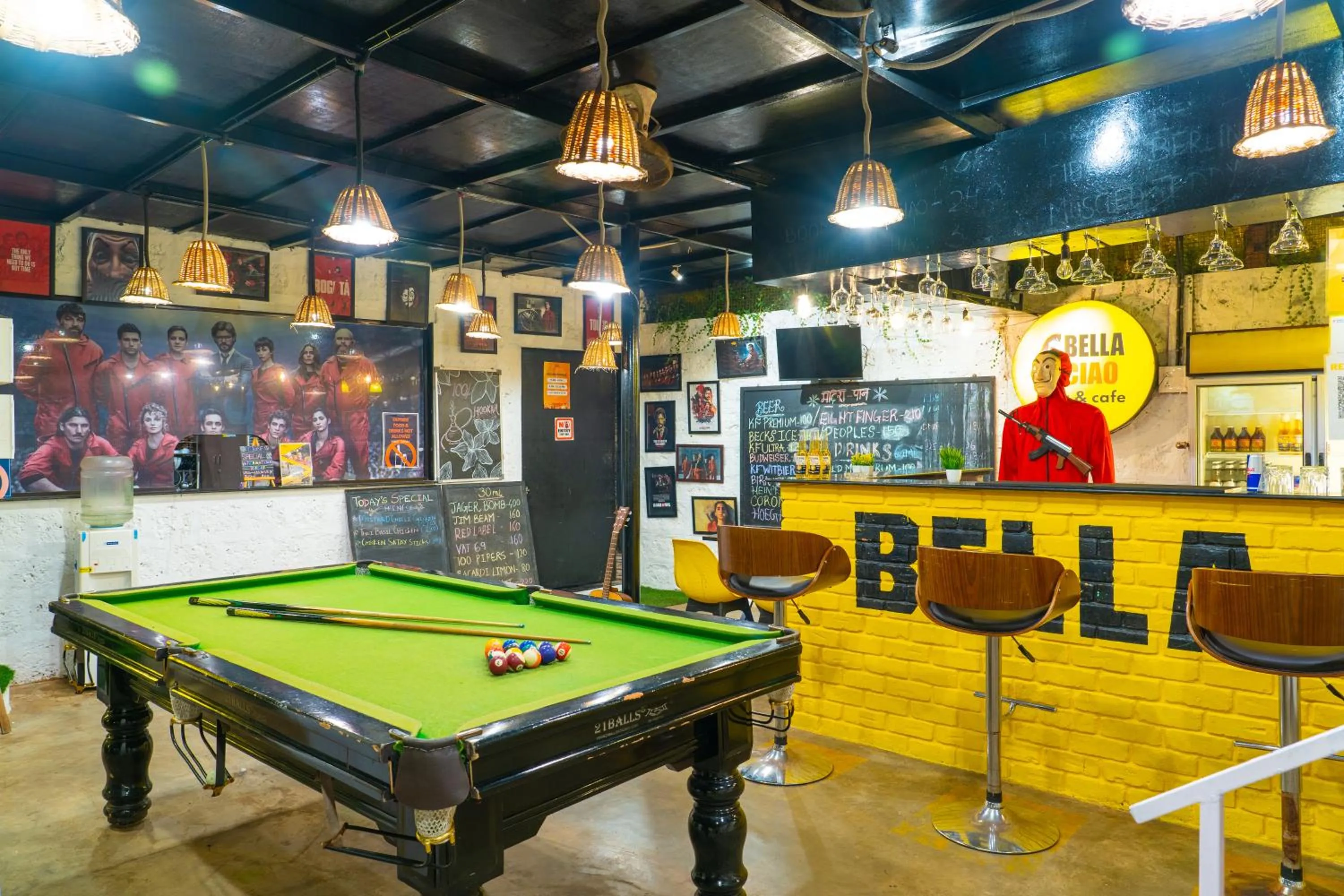 Game Room in Whoopers Hostel Palolem