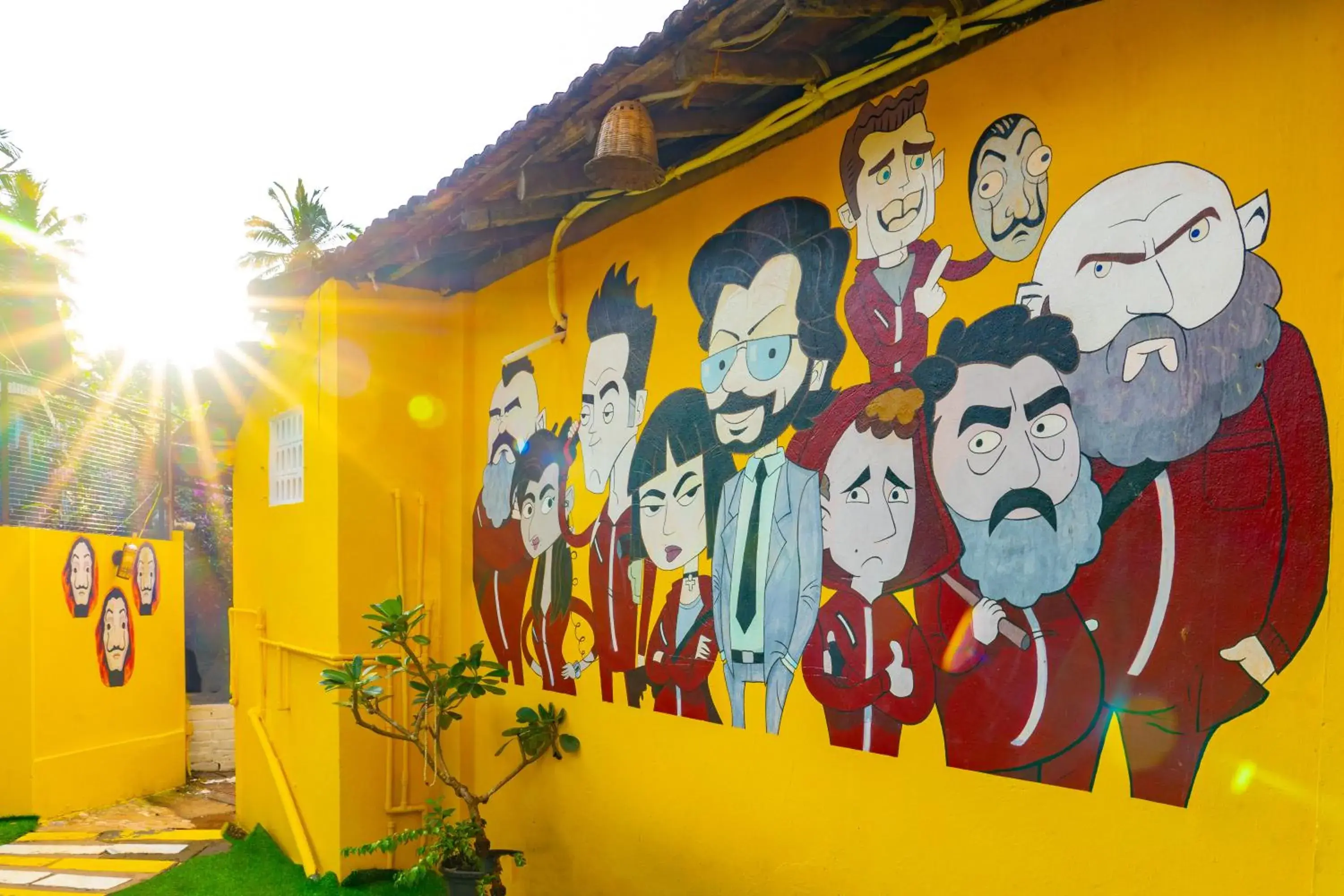 Property building in Whoopers Hostel Palolem Property building in Whoopers Hostel Palolem