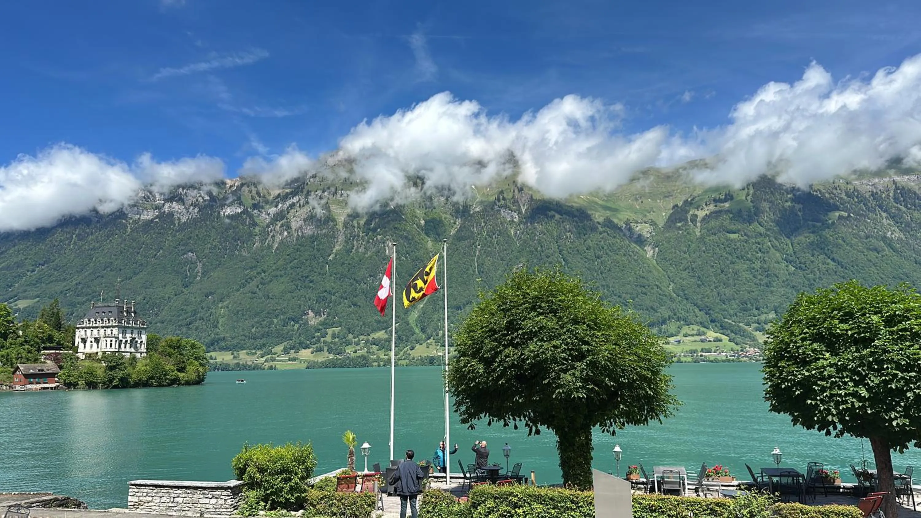 Lake view in Boutique Hotel Bellevue B&B am Brienzersee Iseltwald Interlaken