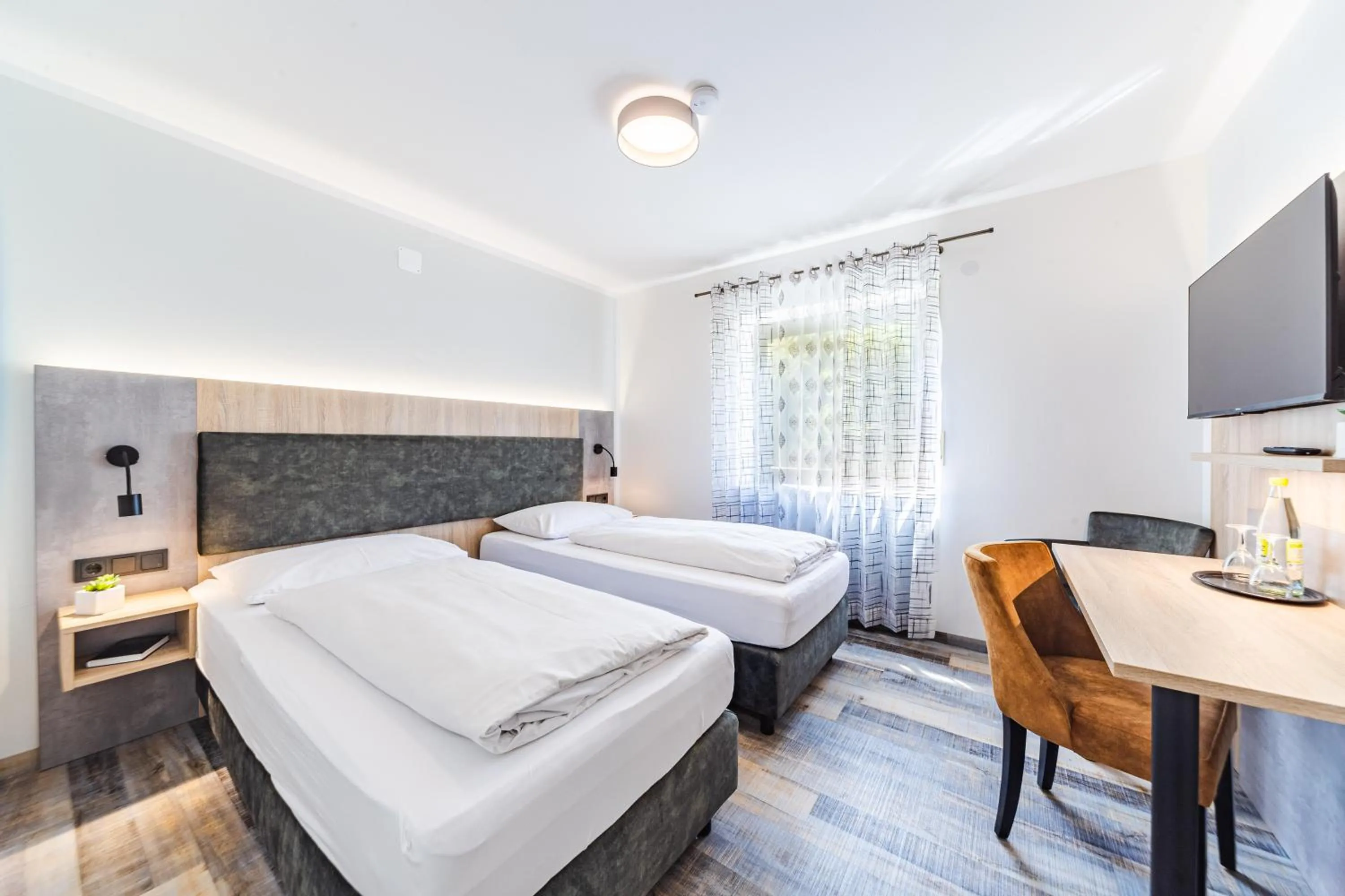 Bed in Hotel Franken